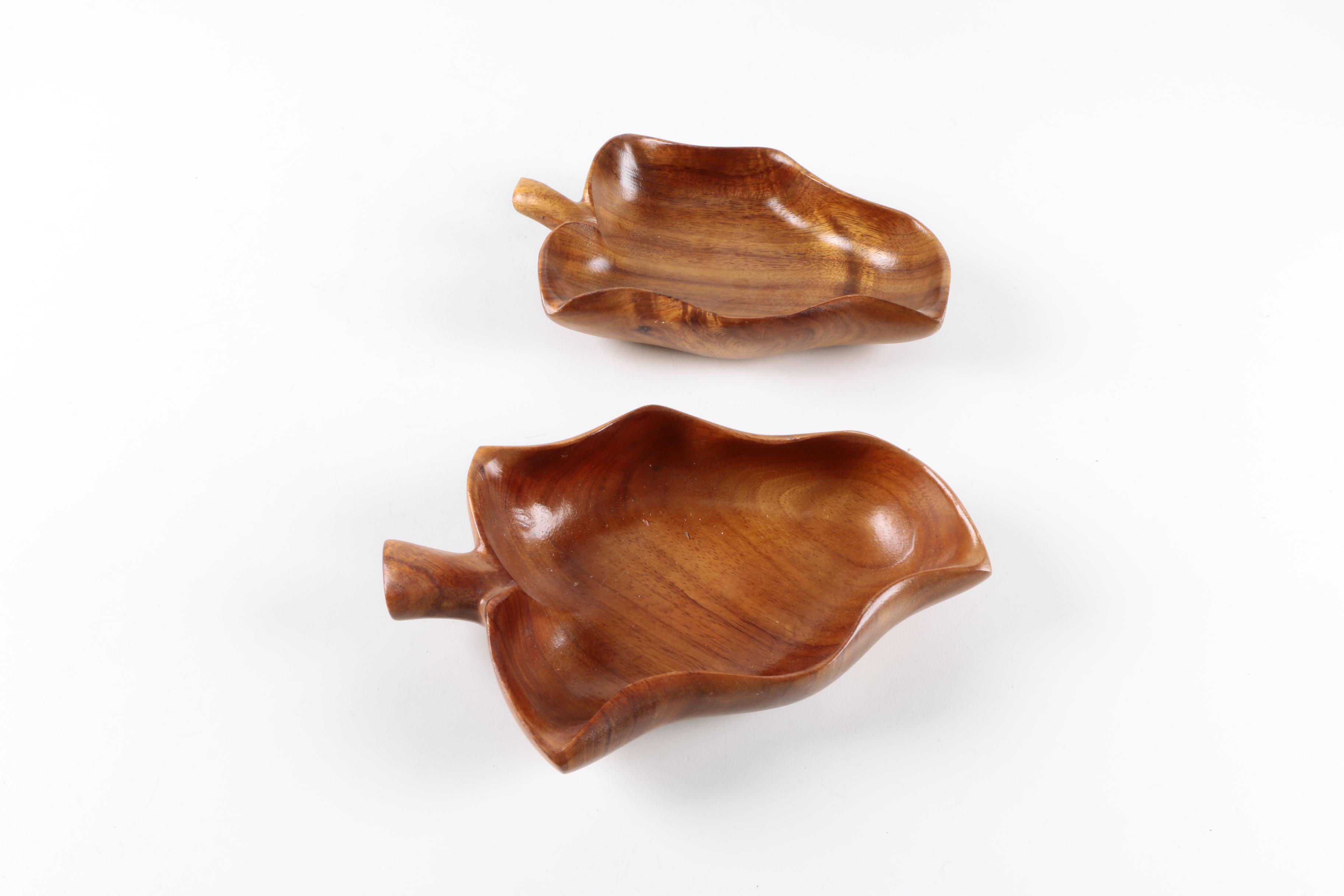 Vintage Hawaiian Wooden Bowls