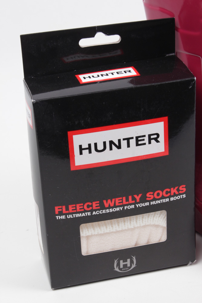 Hunter Kellan Raspberry Pink Rain Boots with Liners