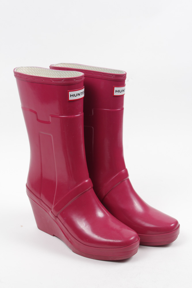 Hunter Kellan Raspberry Pink Rain Boots with Liners