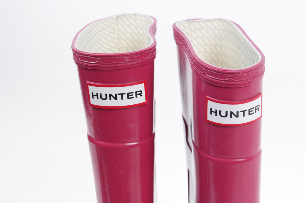 Hunter Kellan Raspberry Pink Rain Boots with Liners