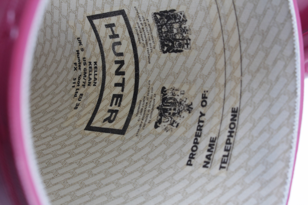 Hunter Kellan Raspberry Pink Rain Boots with Liners