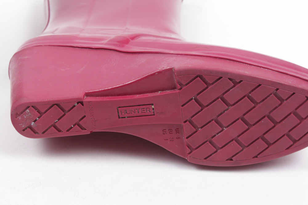 Hunter Kellan Raspberry Pink Rain Boots with Liners