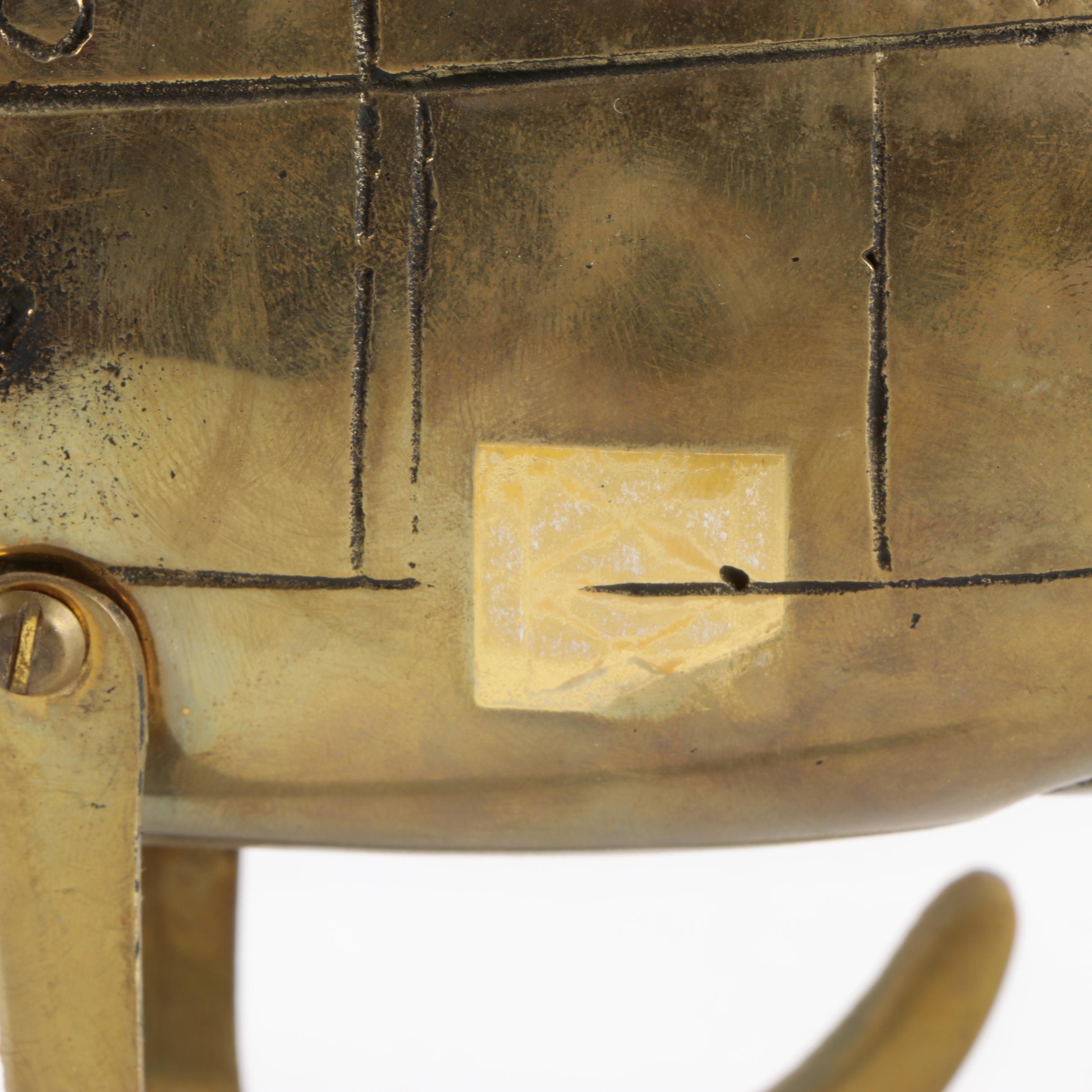 Brass Helicopter Figurine