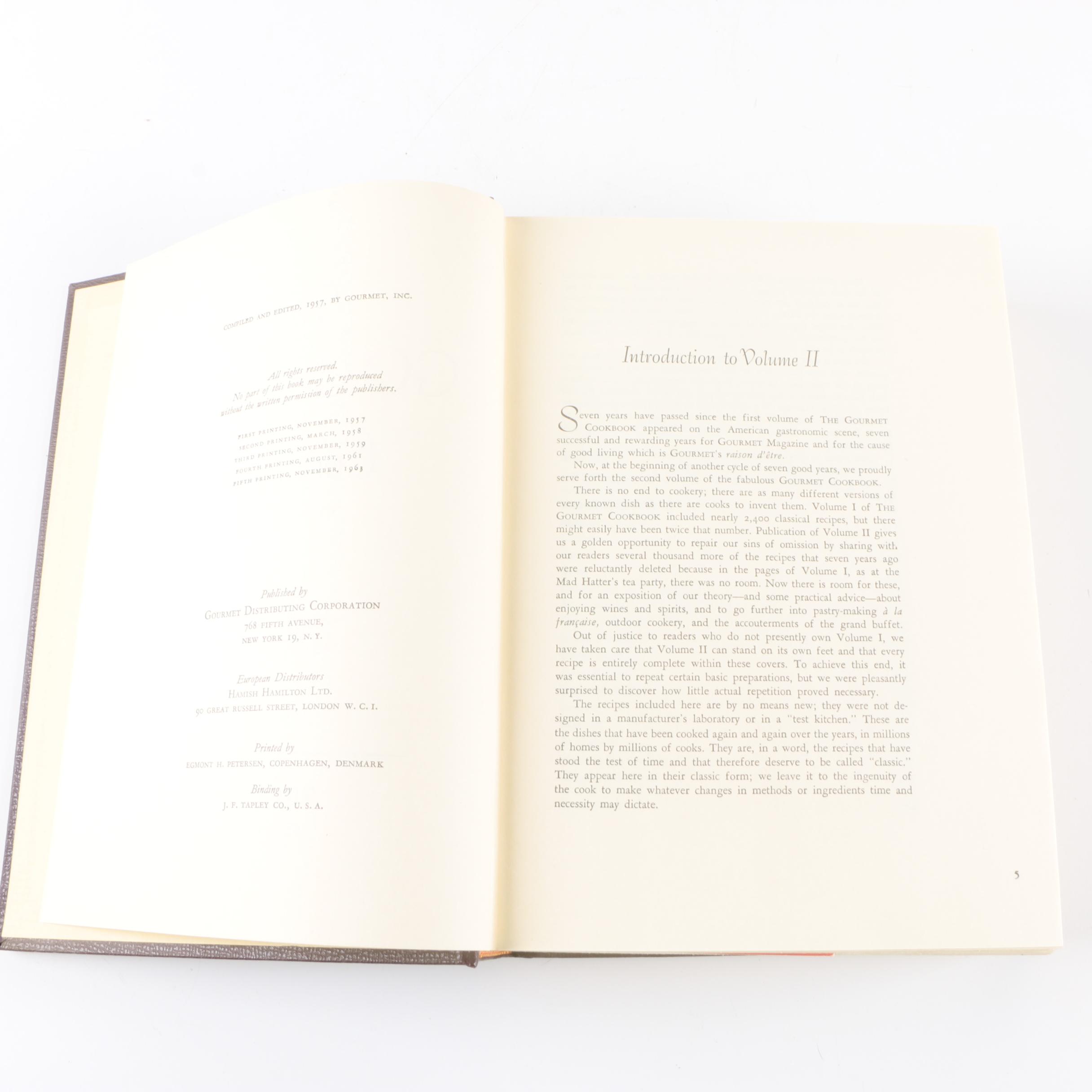 1963 "The Gourmet Cookbook" Two-Volume Set