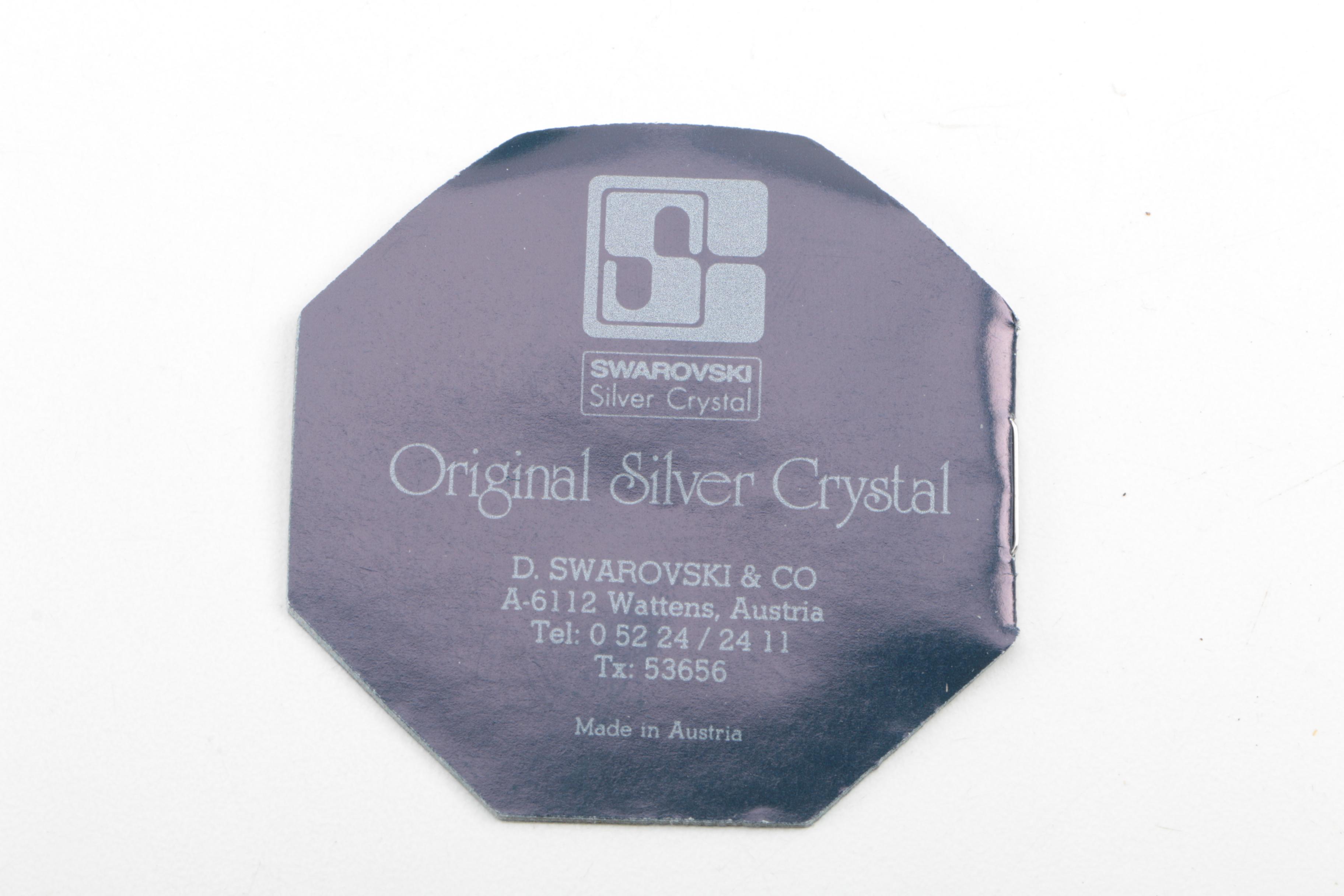 Swarovski Silver Crystal Miniature Pig Figurine