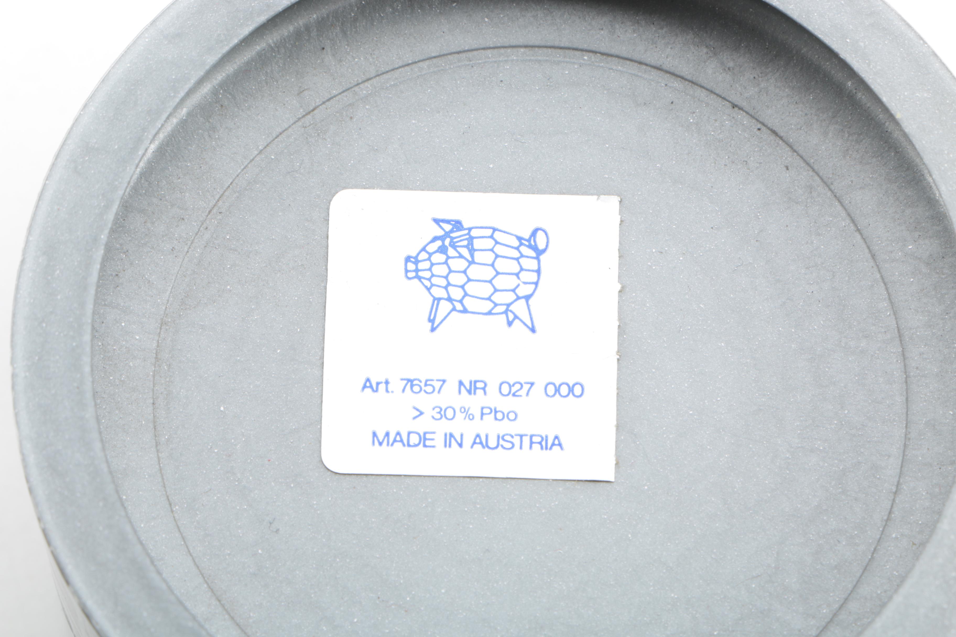 Swarovski Silver Crystal Miniature Pig Figurine