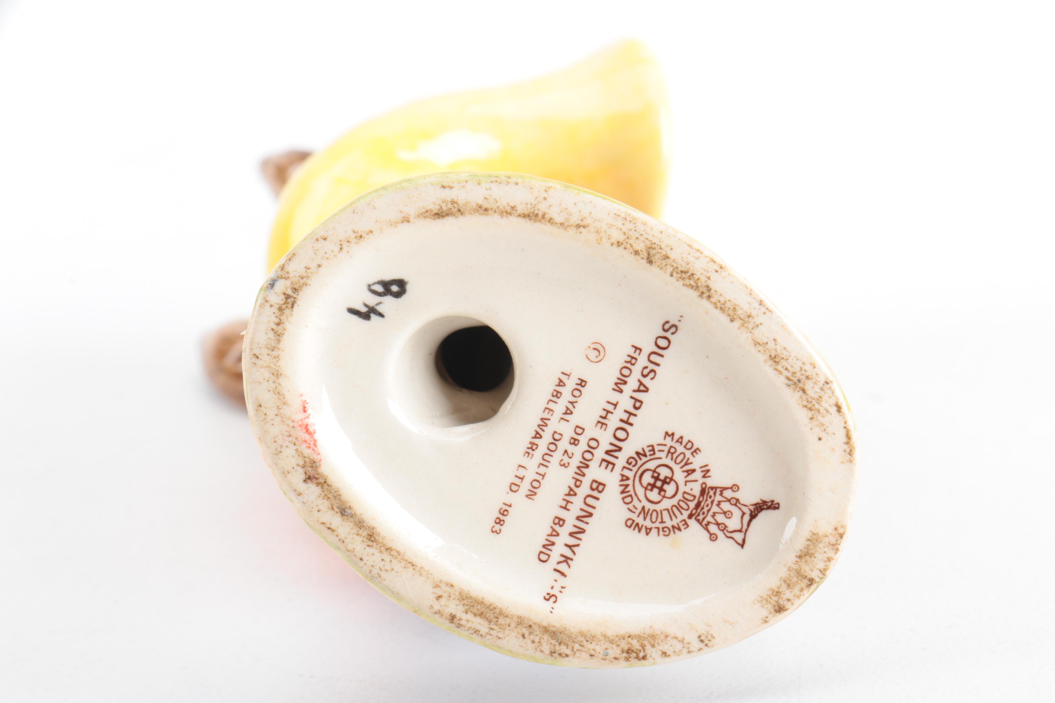 Ceramic Figurines including "Sousaphone Bunnykins"