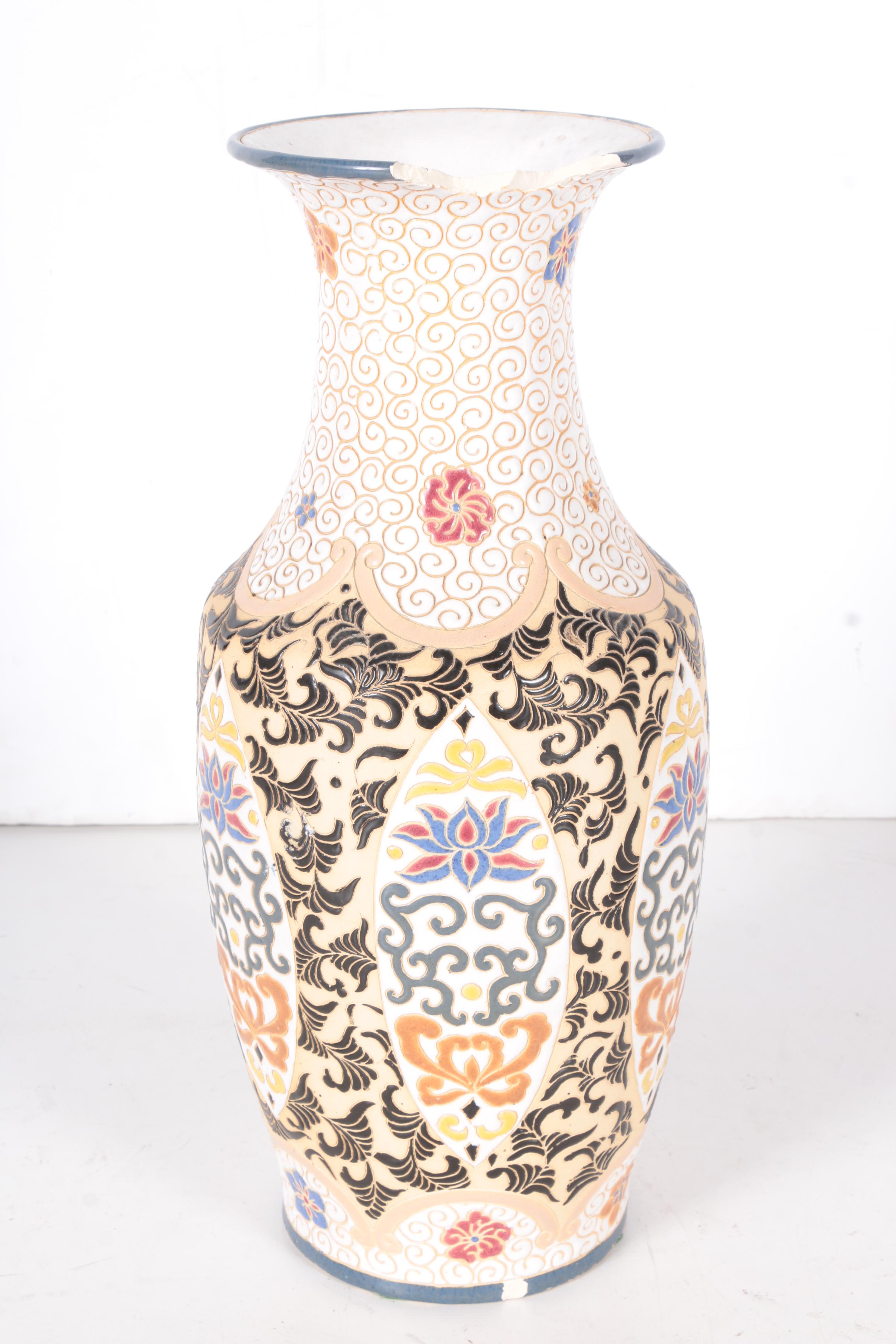 Chinoiserie Baluster Vase