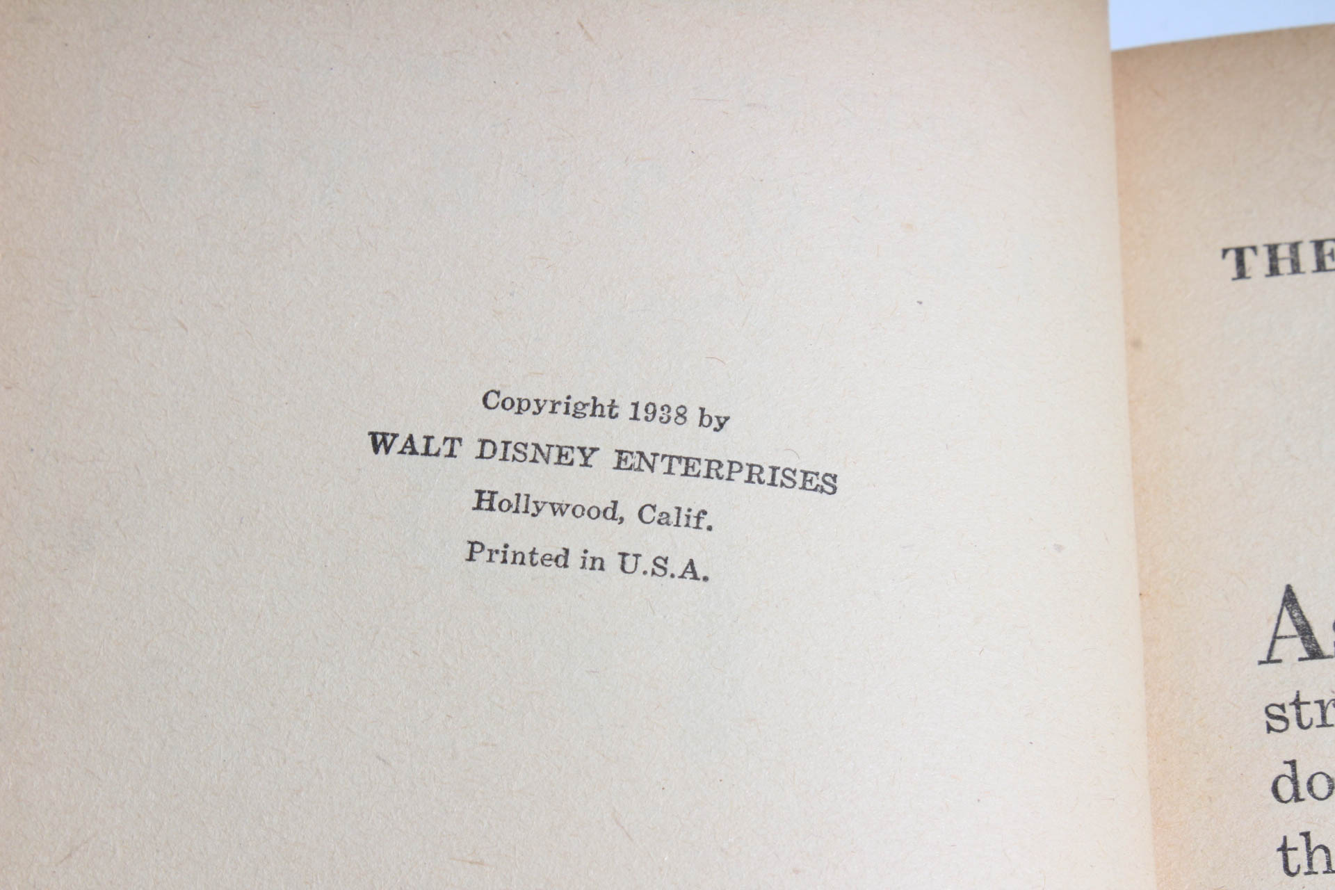 1938 "Walt Disney's Story of" Book Collection