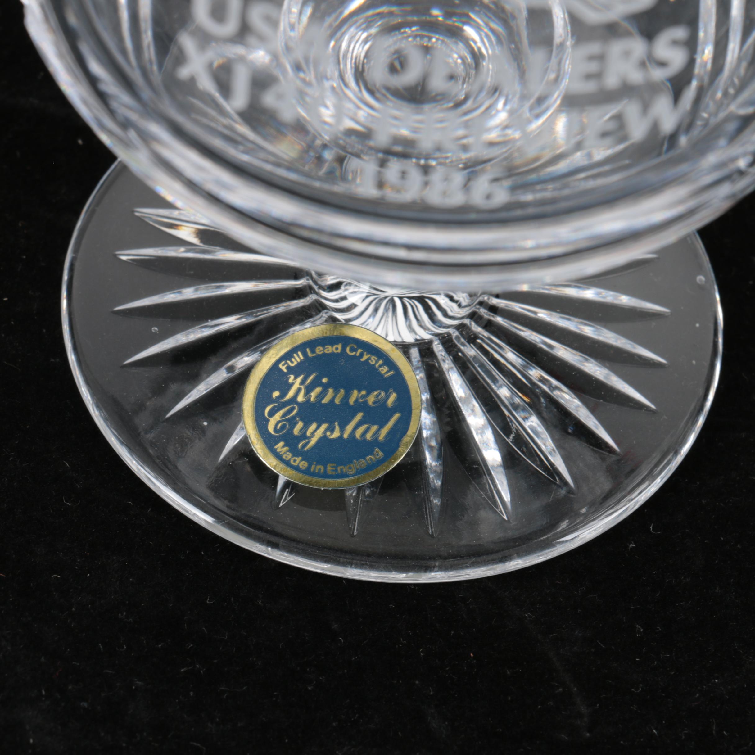 Vintage Jaguar Branded Crystal and Desk Decor