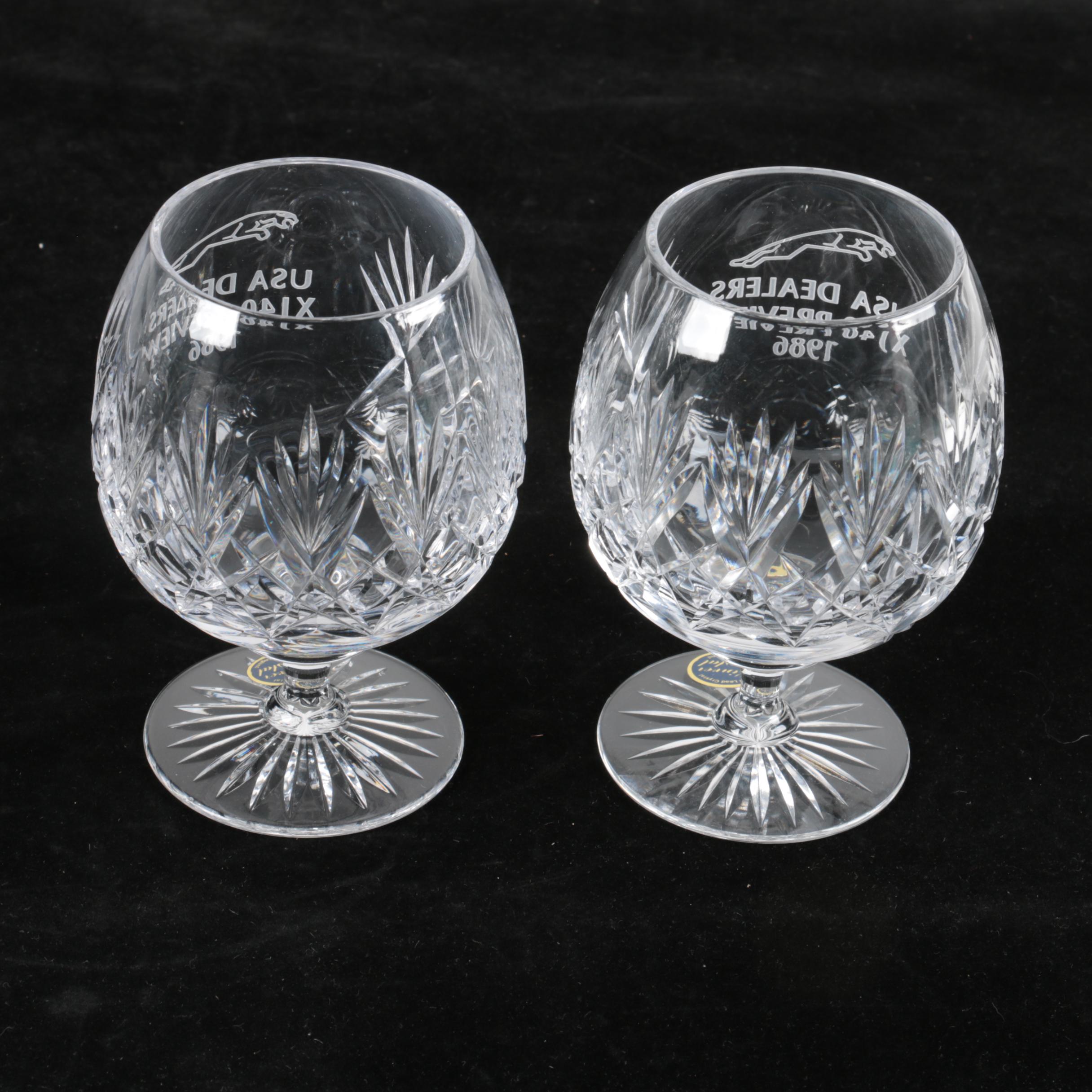 Vintage Jaguar Branded Crystal and Desk Decor