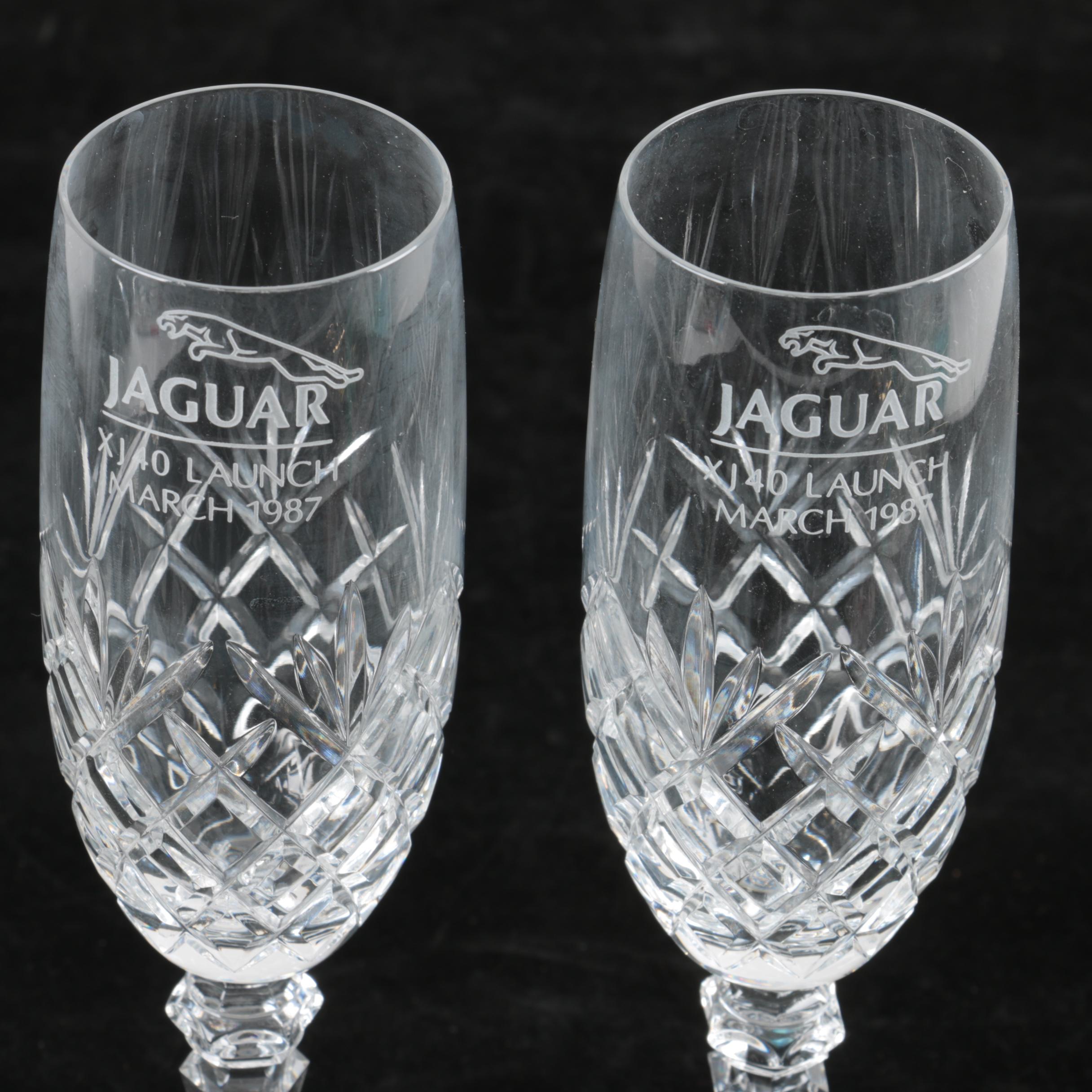 Vintage Jaguar Branded Crystal and Desk Decor
