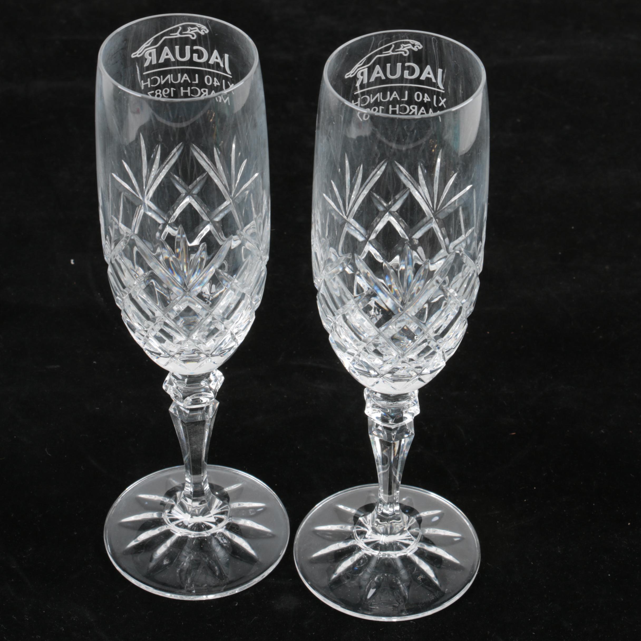 Vintage Jaguar Branded Crystal and Desk Decor