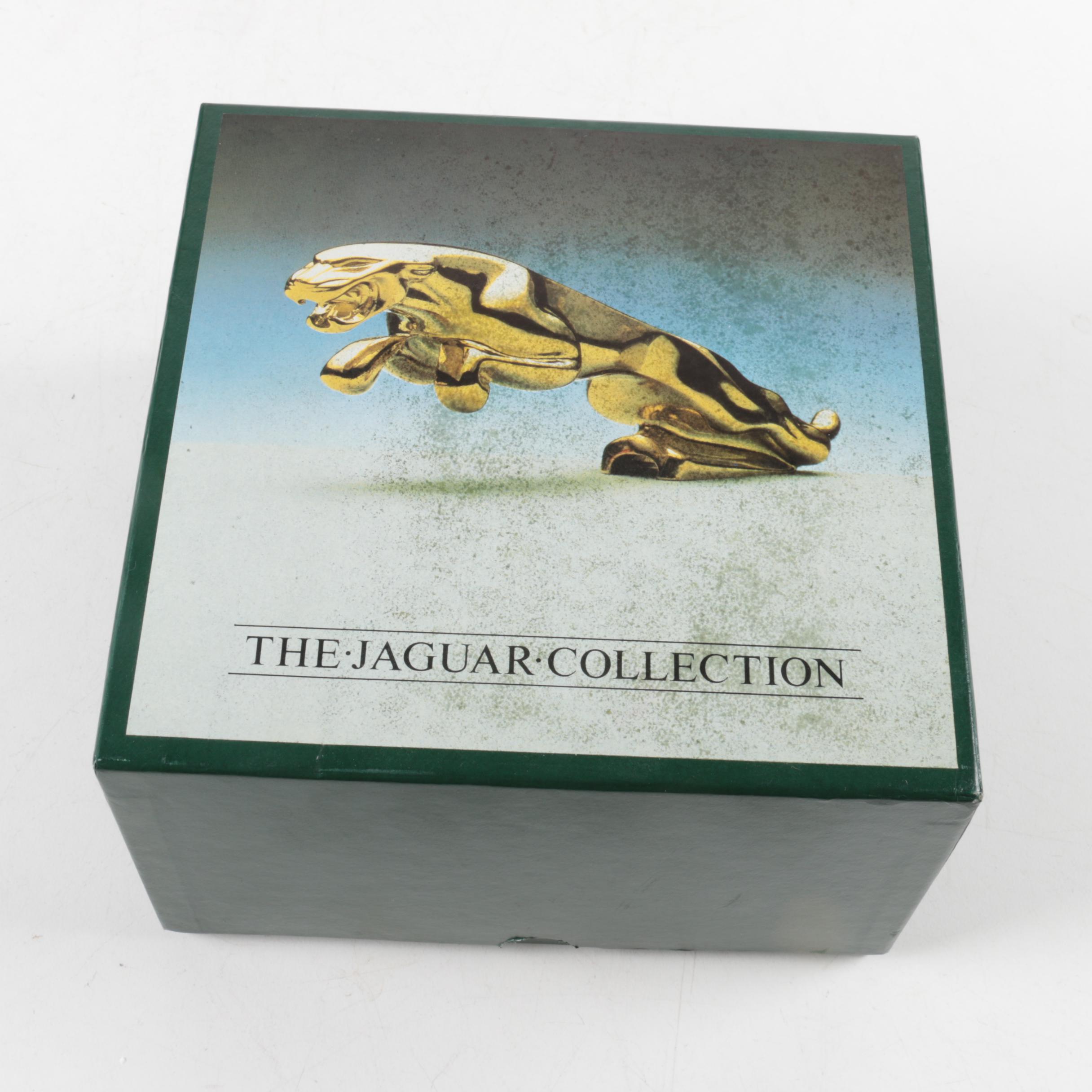 Vintage Jaguar Branded Crystal and Desk Decor