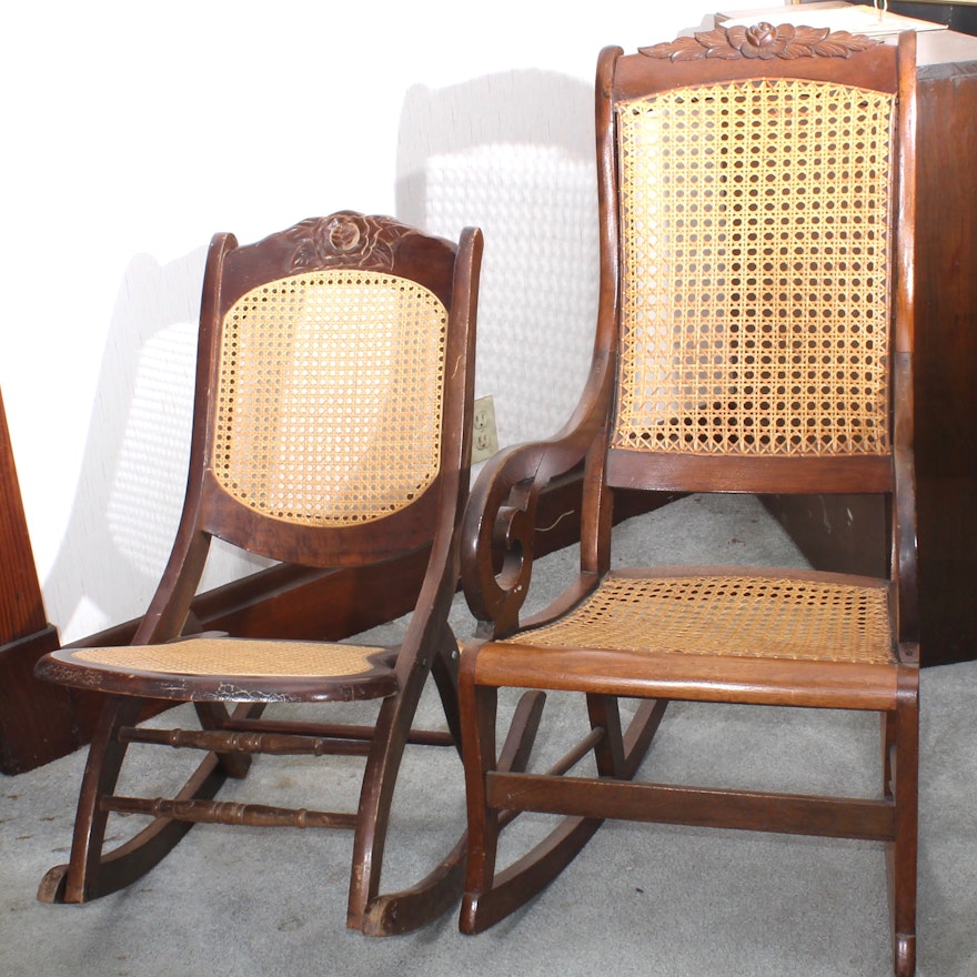 Vintage Wooden Rocking Chairs