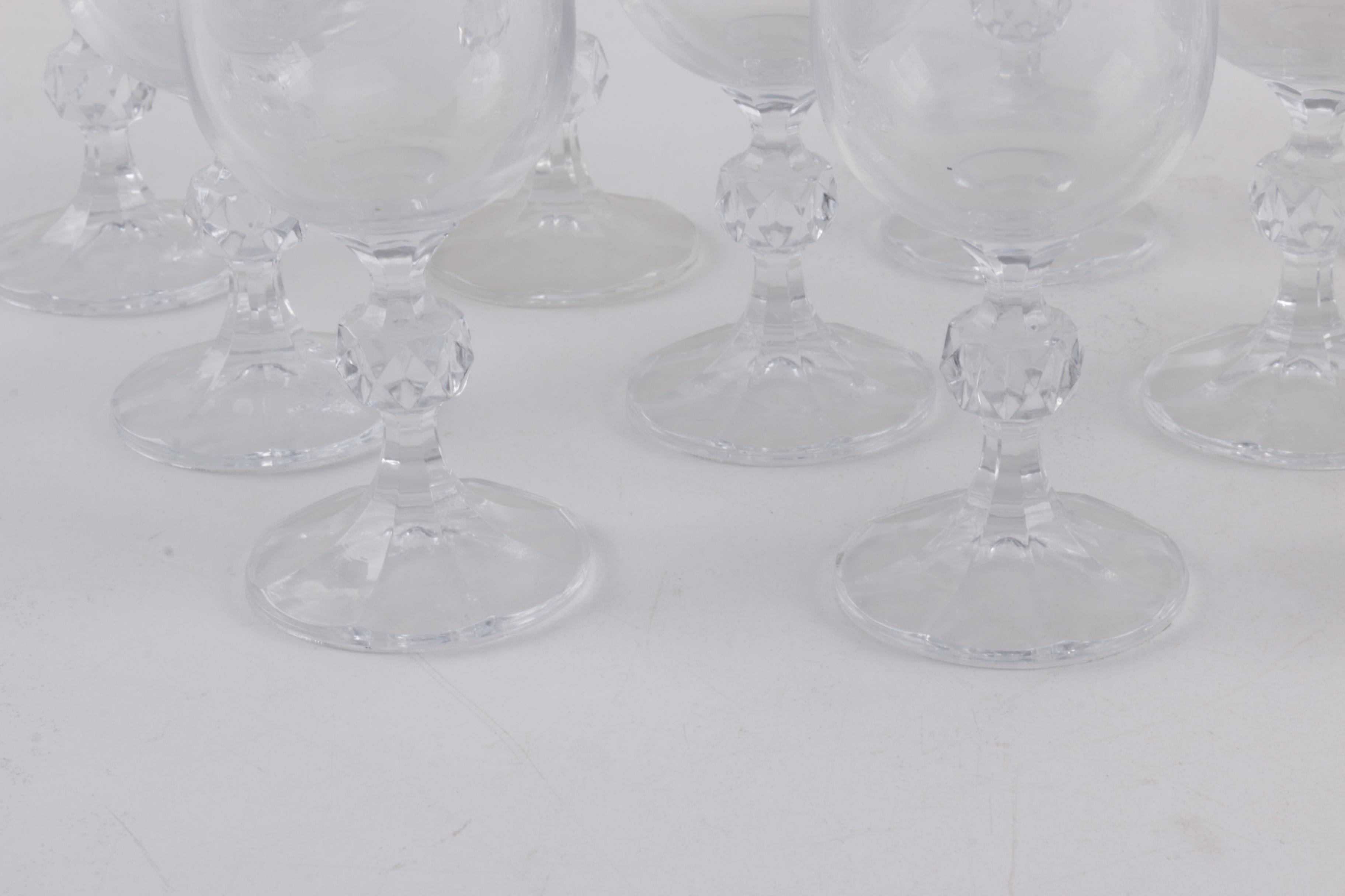 Set of Crystal Champagne Flutes