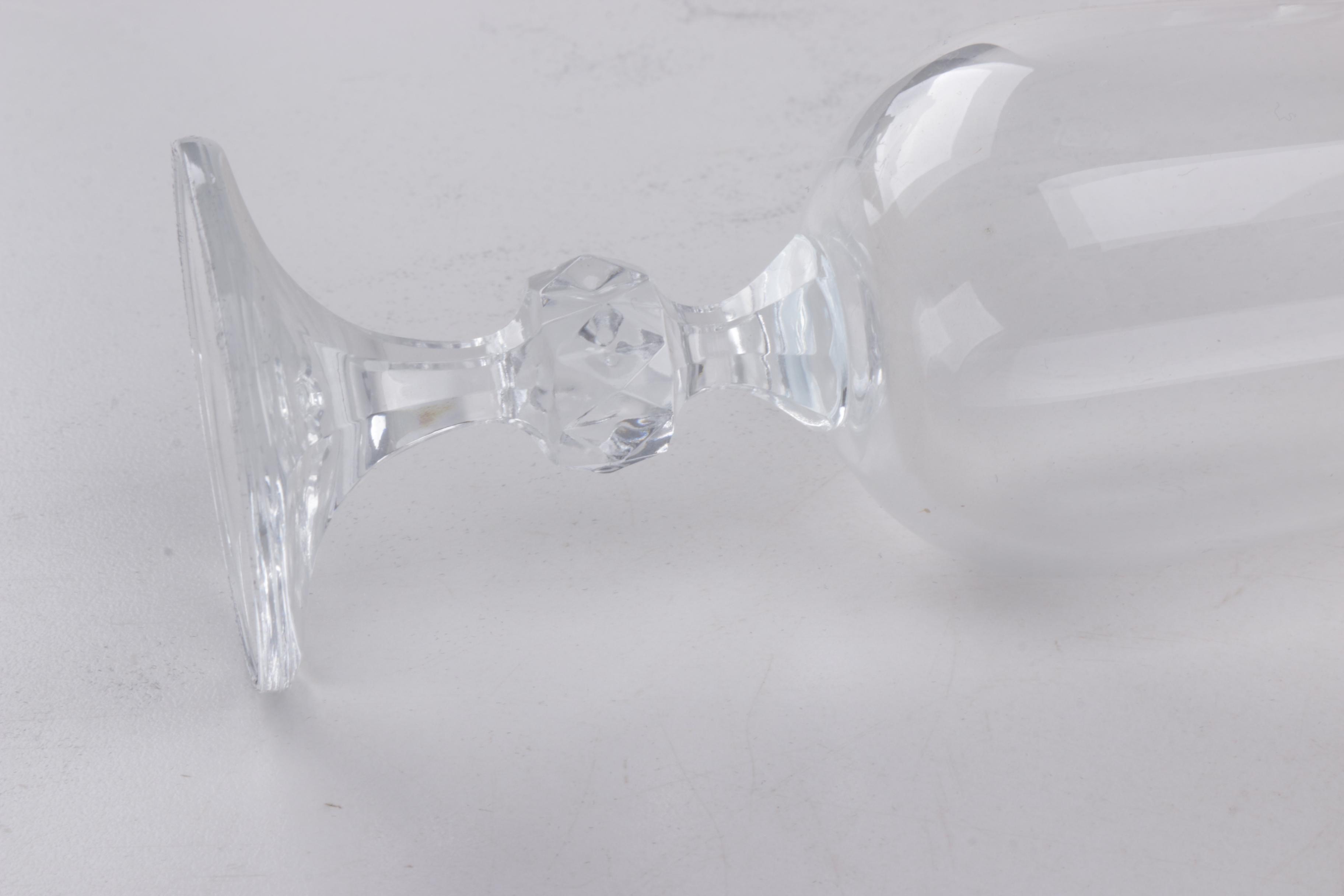 Set of Crystal Champagne Flutes