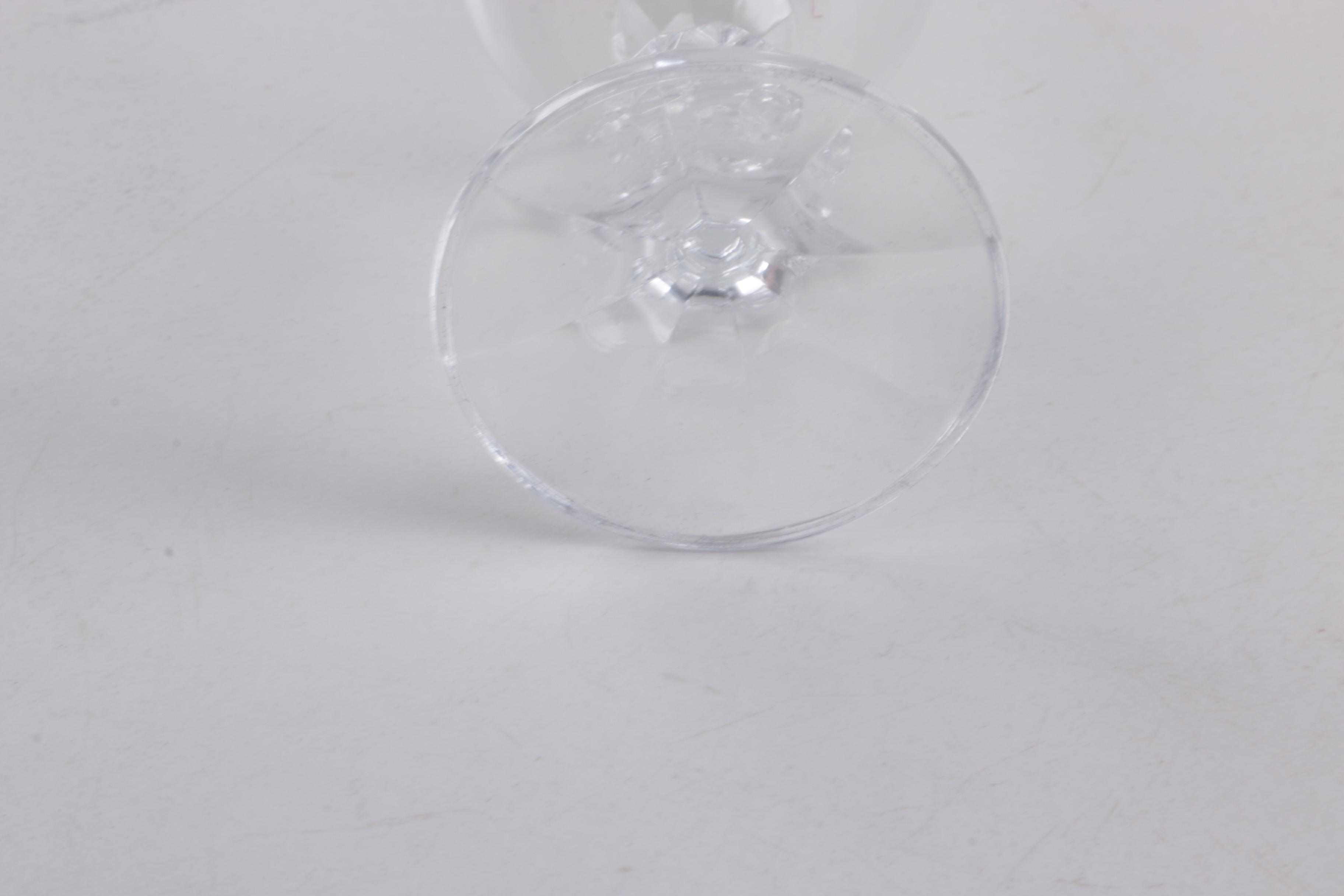Set of Crystal Champagne Flutes