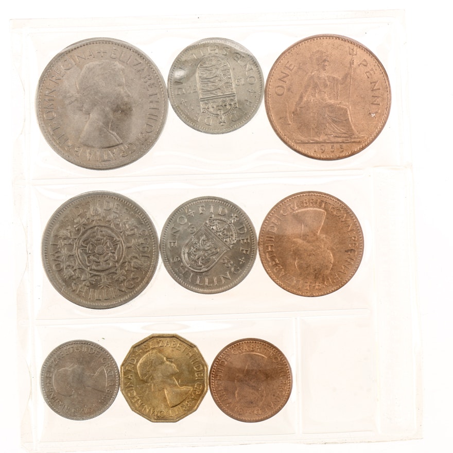 1953 British Type Coin Set