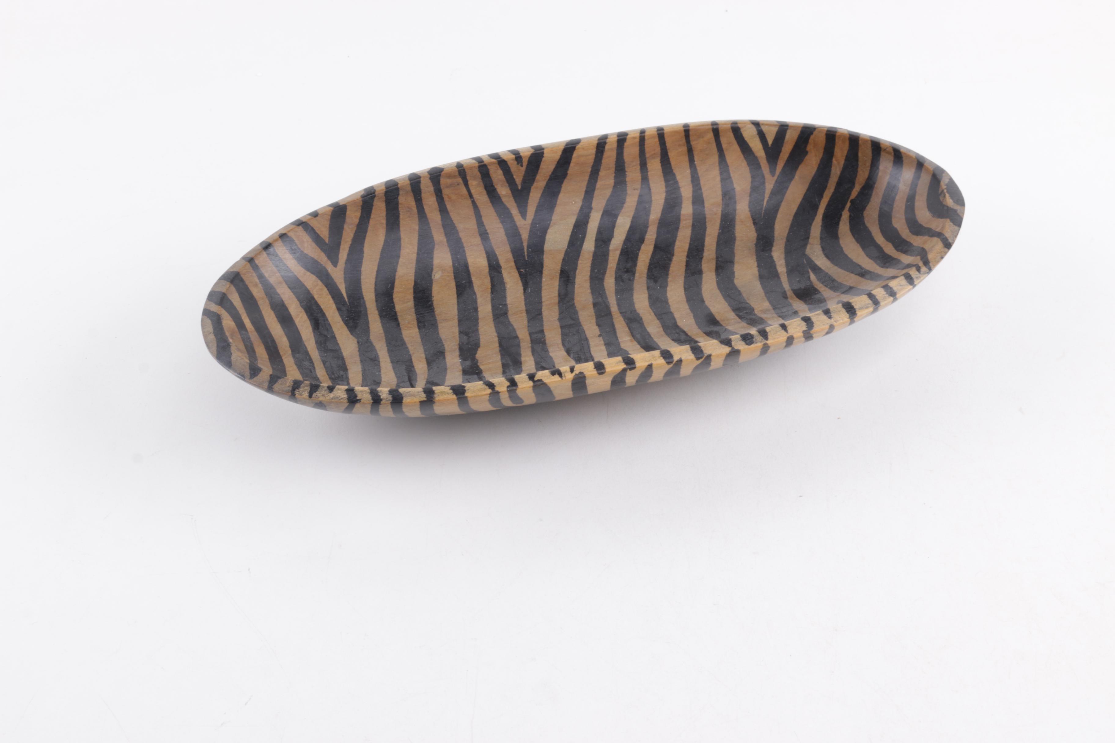 Wooden Letter Openers and Bowl