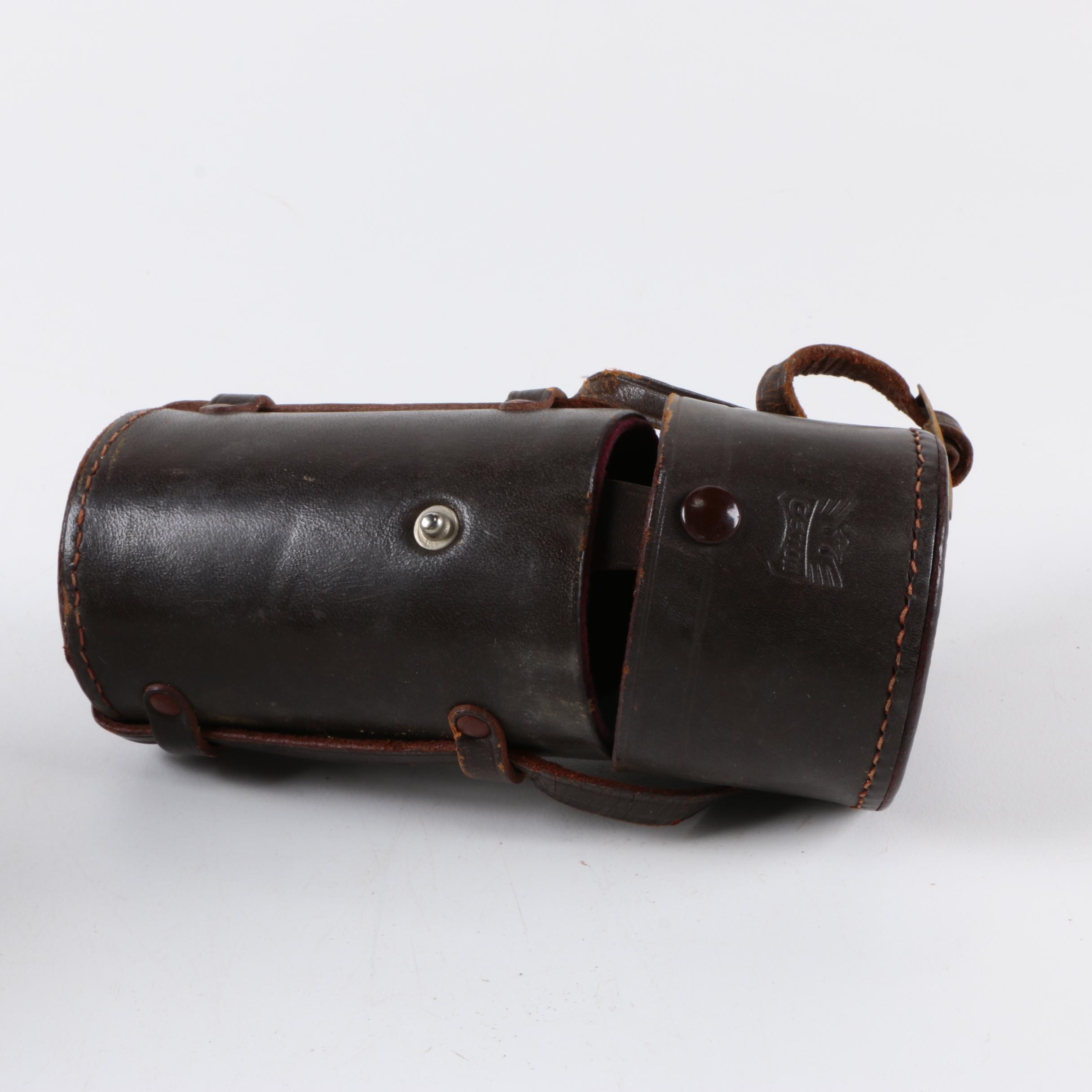 Vintage Zeiss Ikon AG SLR Camera with Two Leather Cases and Accessories