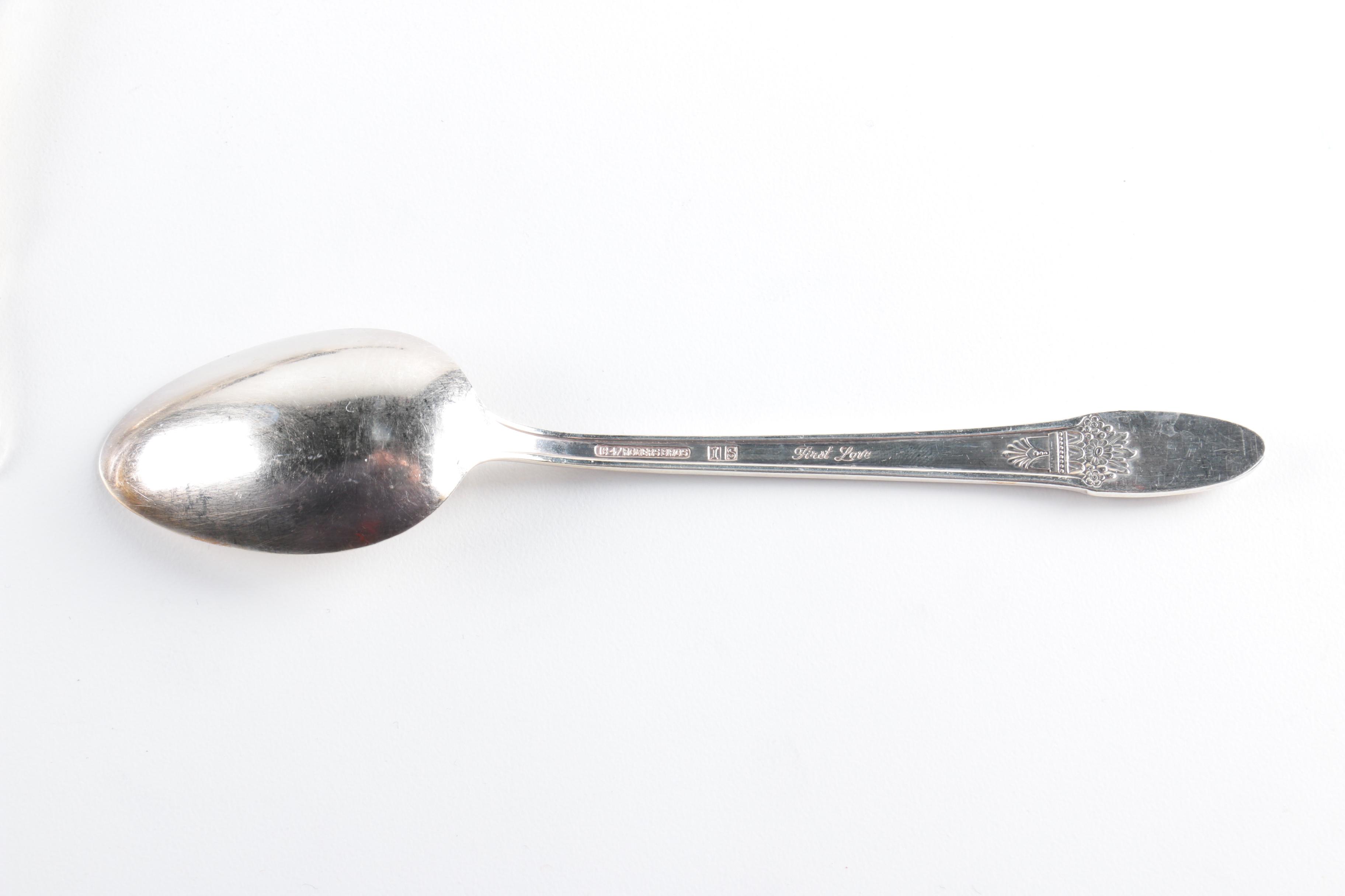 1847 Rogers Bros. "First Love" Silver-Plated Flatware Set