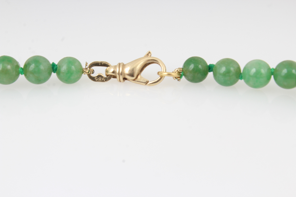 Nephrite Bead Necklace