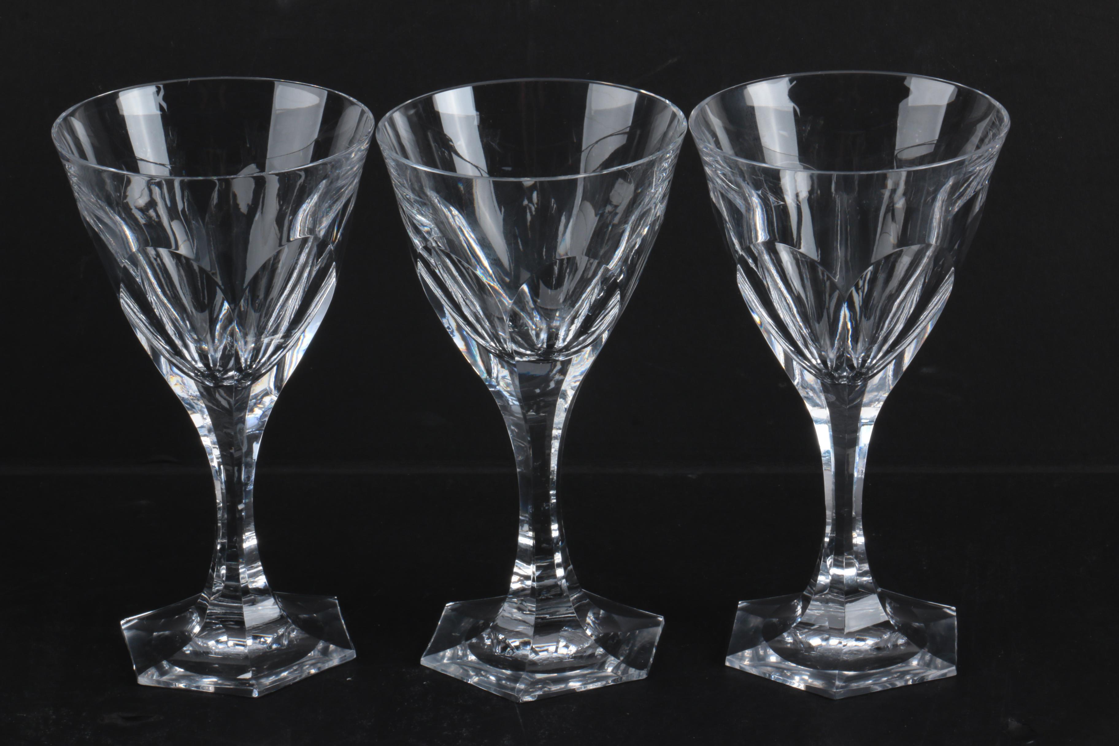 Hand Cut Crystal Stemware