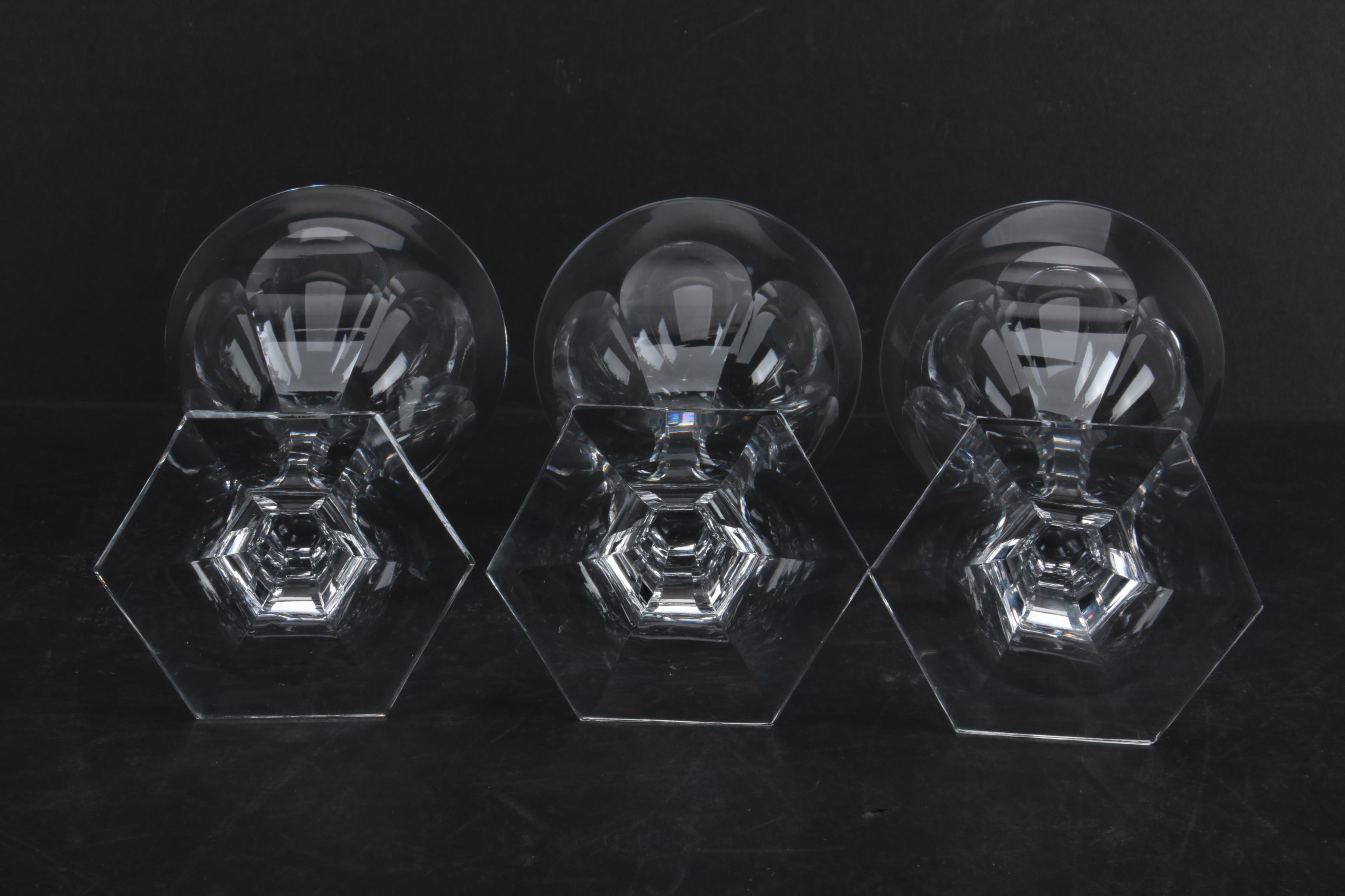 Hand Cut Crystal Stemware