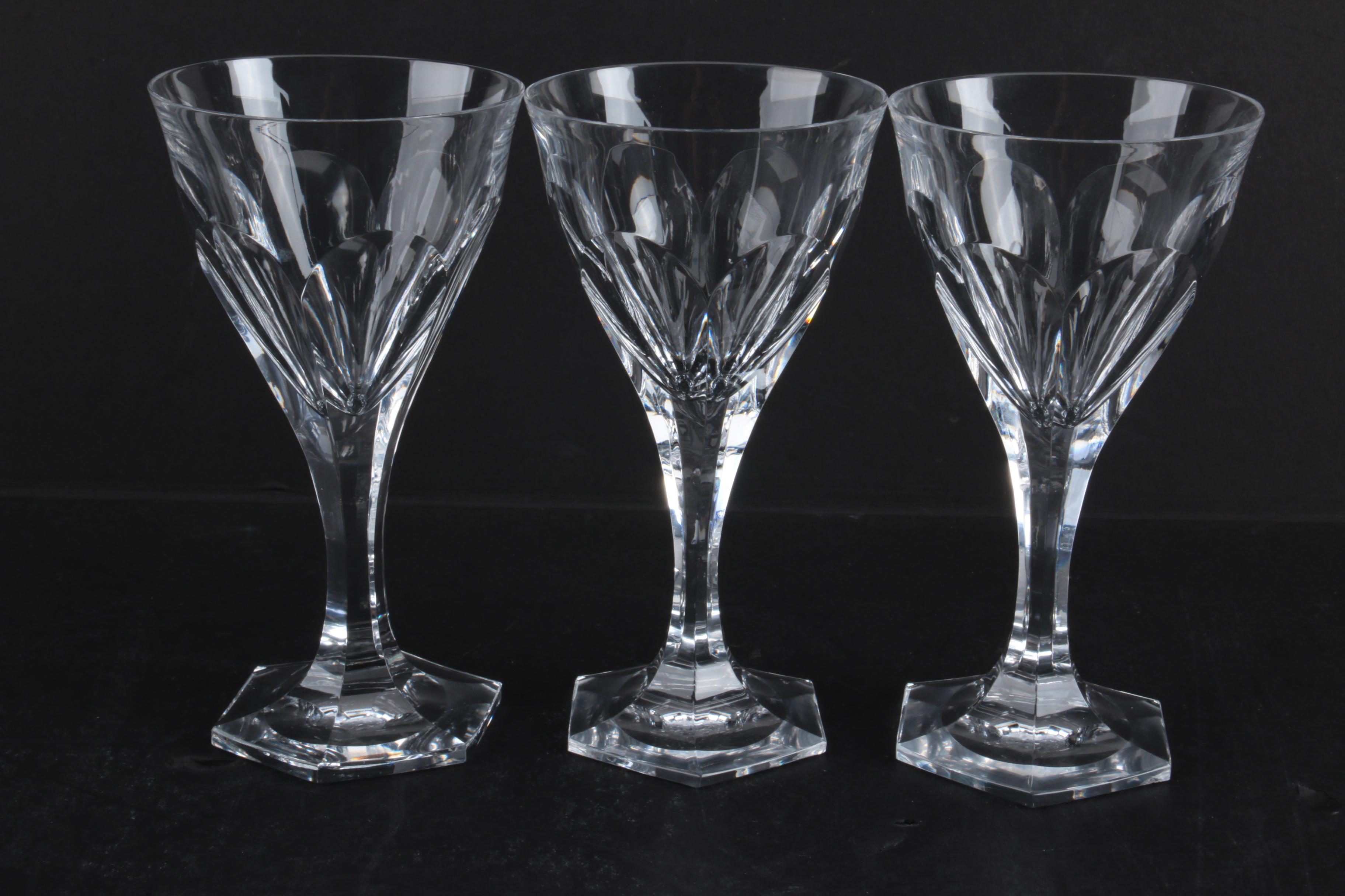 Hand Cut Crystal Stemware
