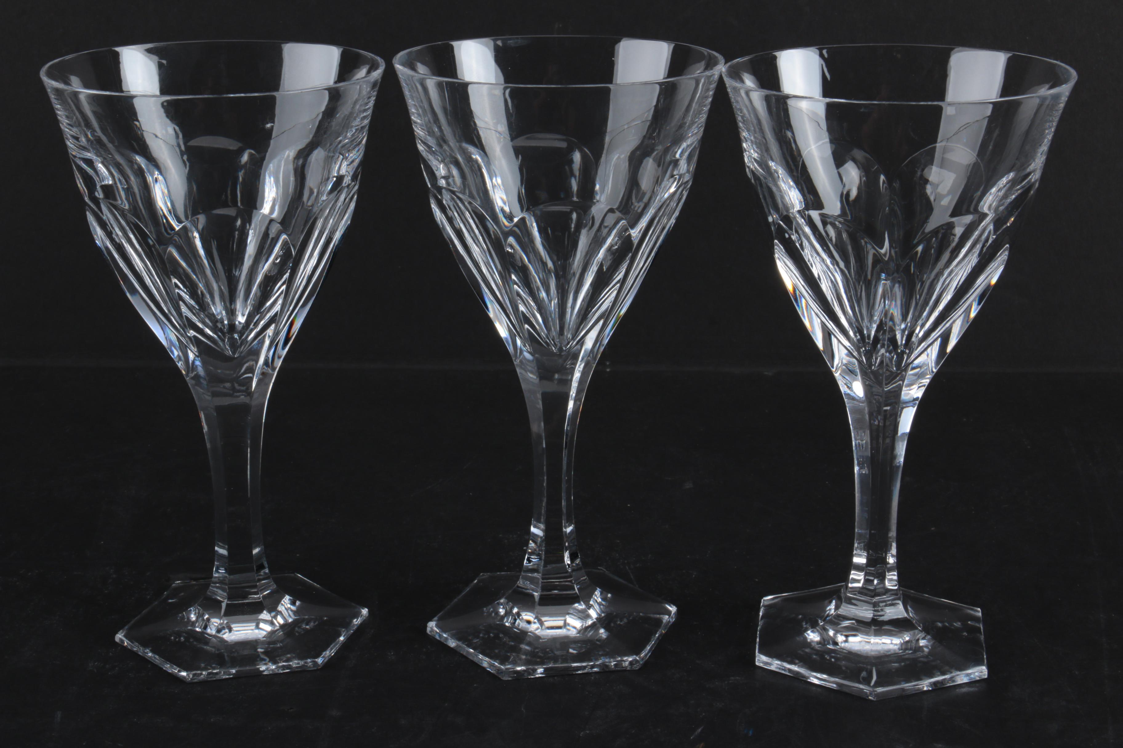 Hand Cut Crystal Stemware