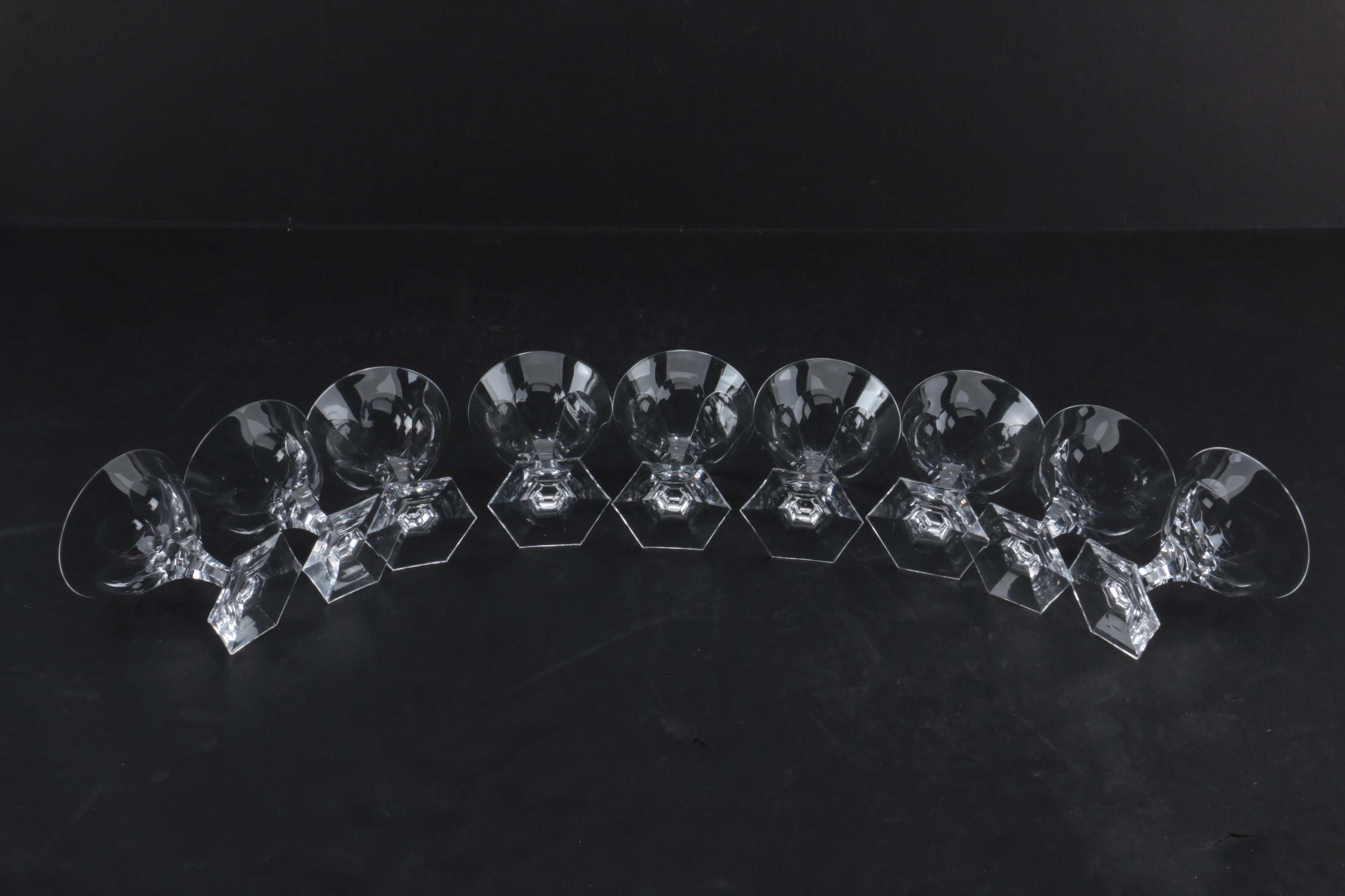 Hand Cut Crystal Stemware
