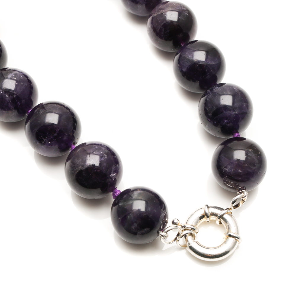 Sterling Silver and Amethyst Necklace