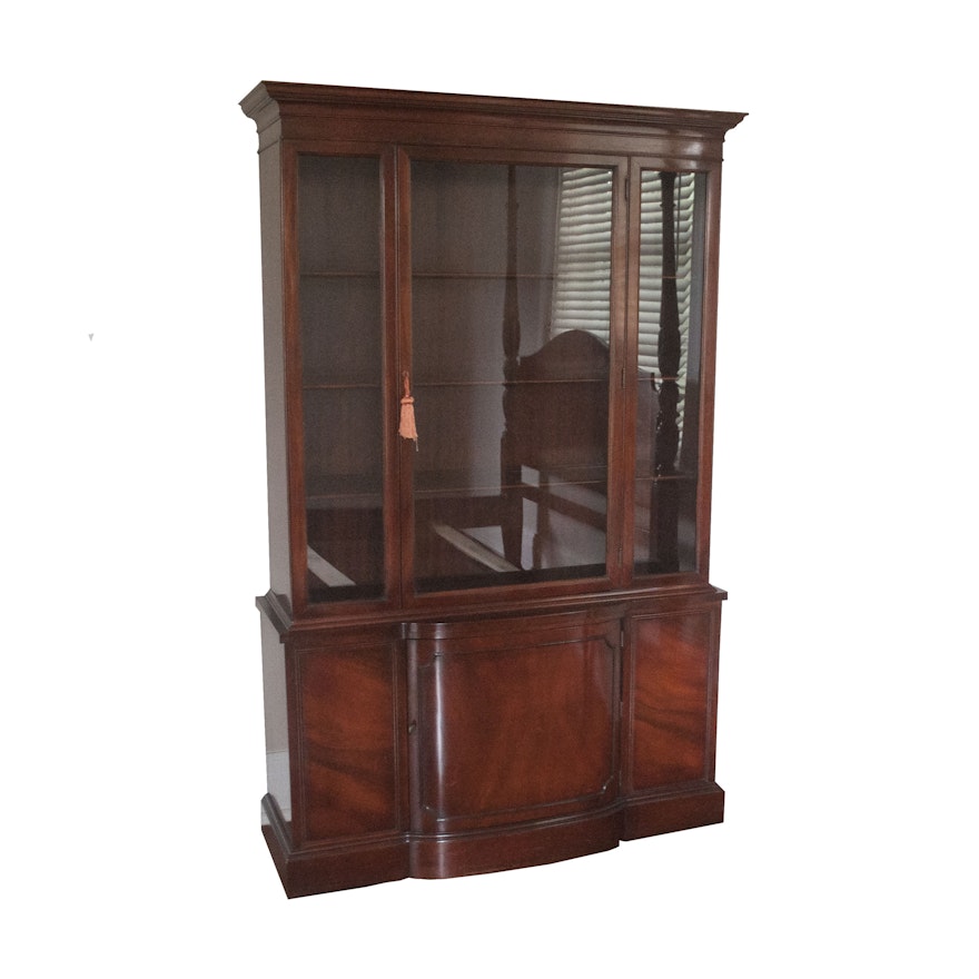 Mahogany Breakfront China Cabinet