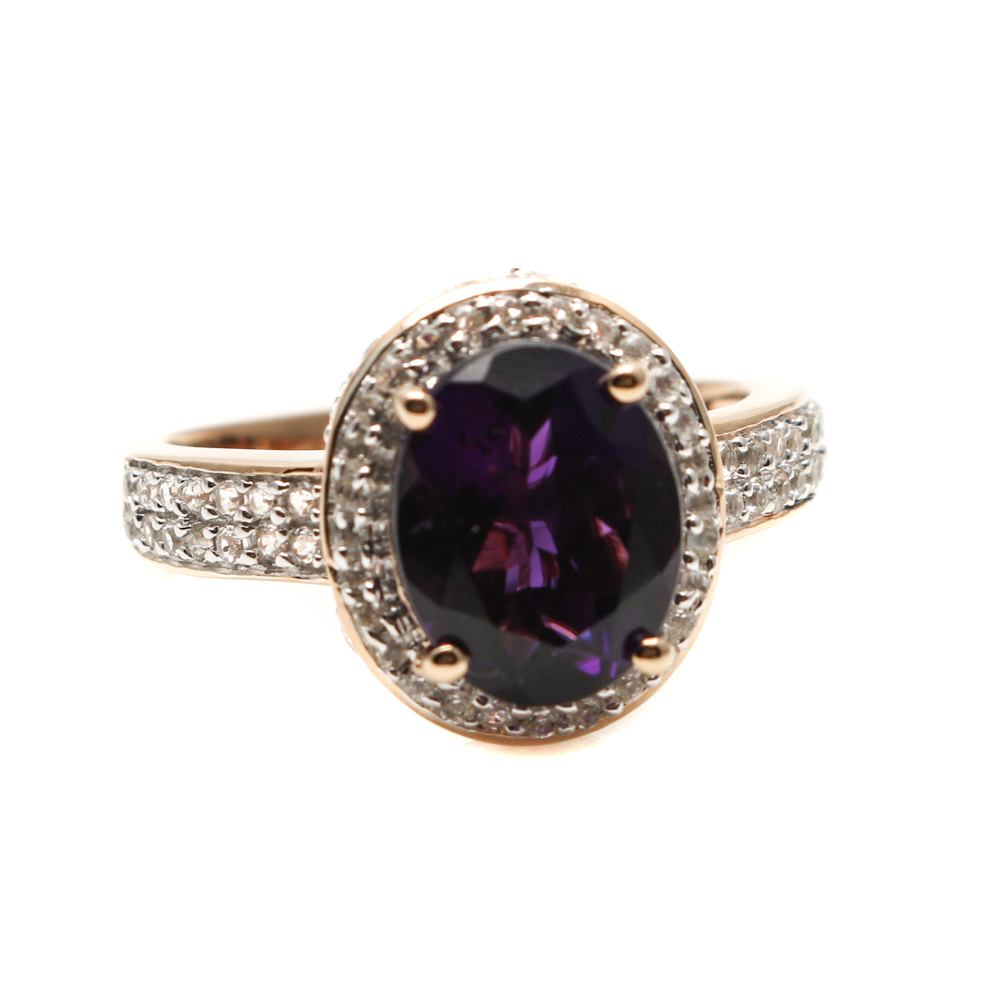 Grouping of Orianne Sterling Silver Gemstone Rings