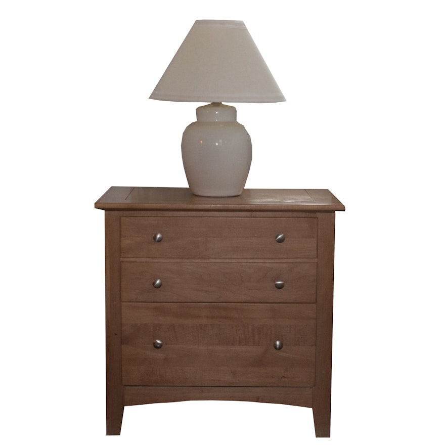 Stanley Furniture Nightstand and Lamp