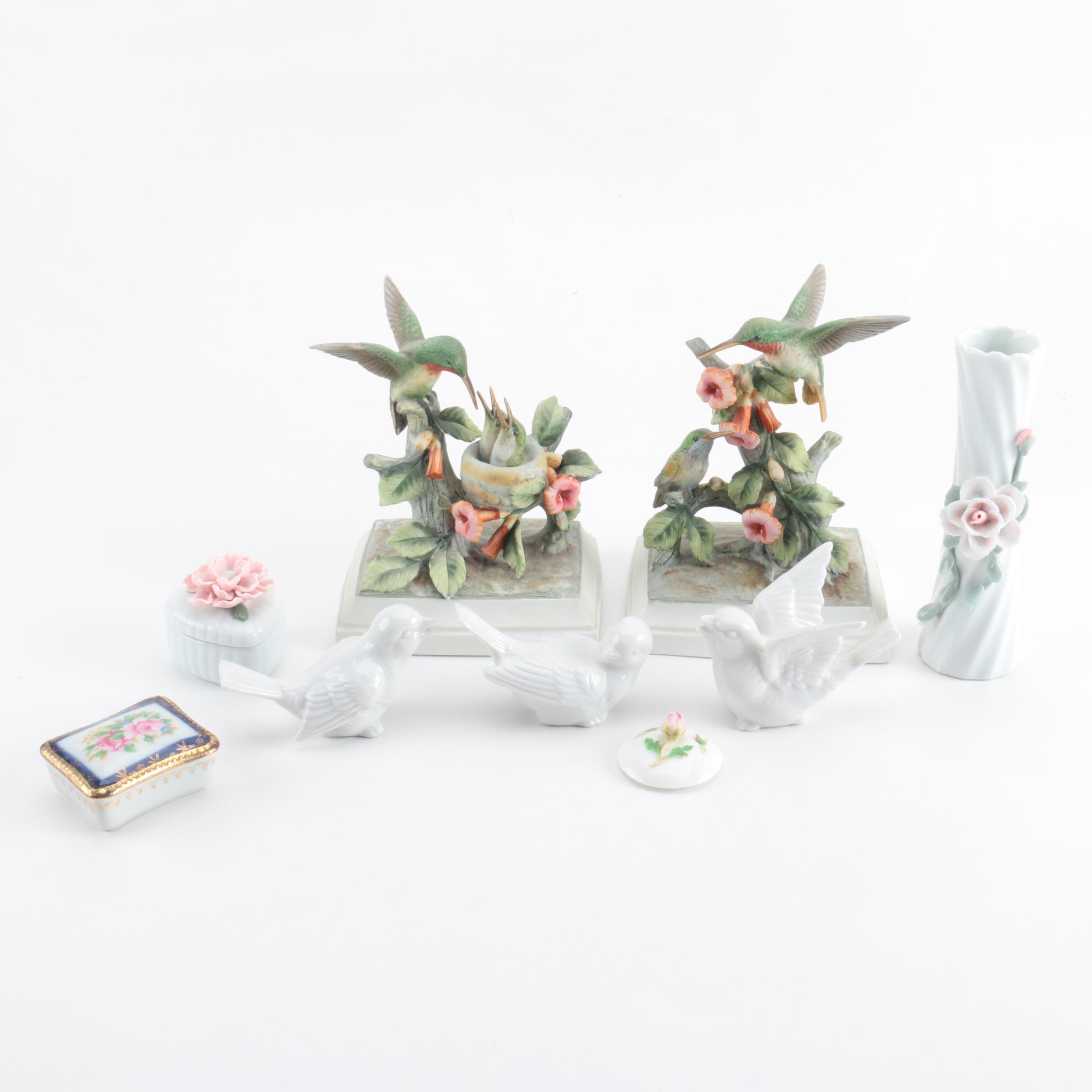 Otagiri Ceramic Birds and Assorted Ceramic Decor