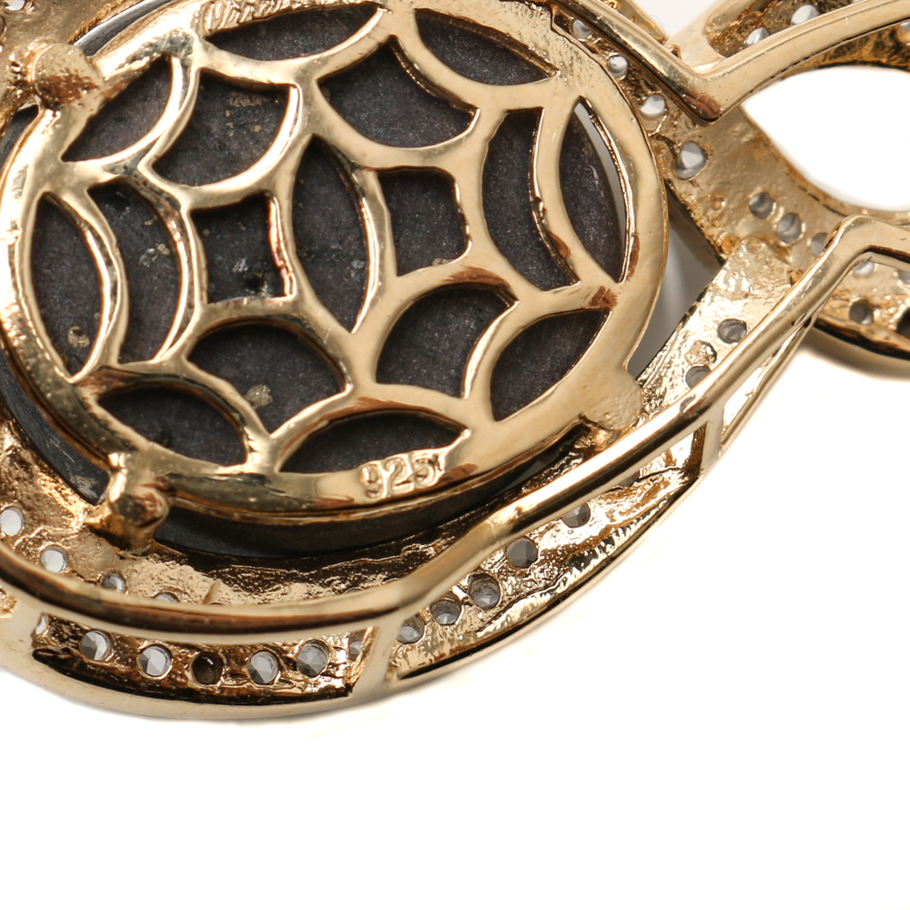 Orianne Gold Wash on Sterling Silver Star Ruby and White Topaz Necklaces