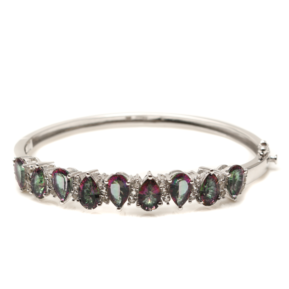 Sterling Silver Mystic and White Topaz Jewelry