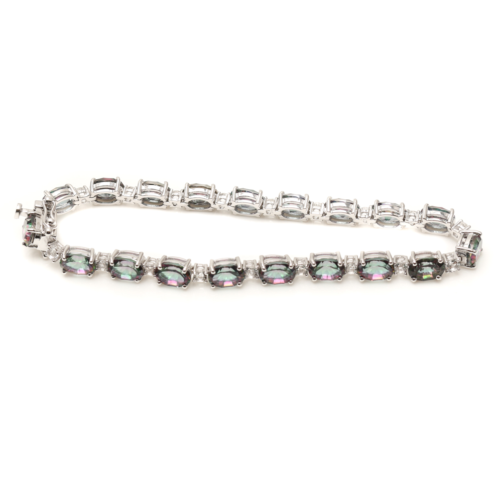 Sterling Silver Mystic and White Topaz Jewelry