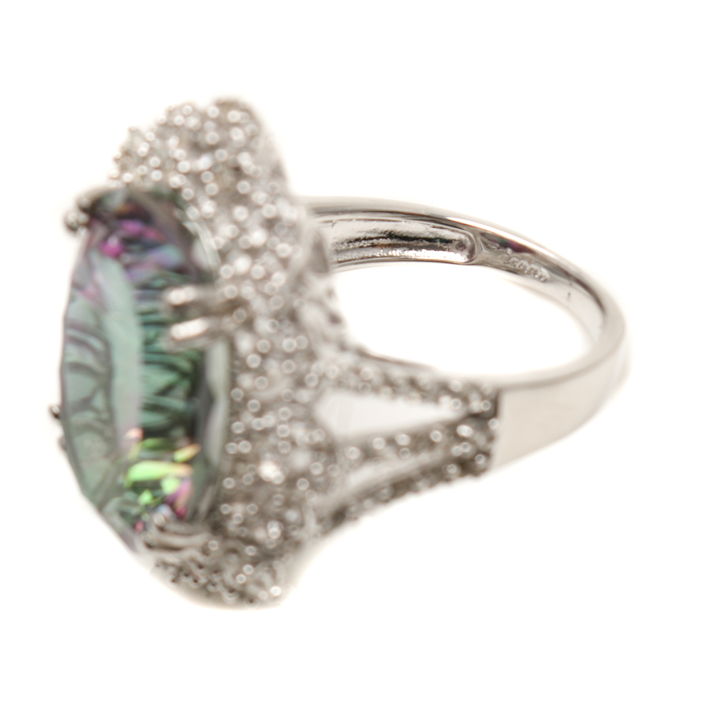 Sterling Silver Mystic and White Topaz Jewelry