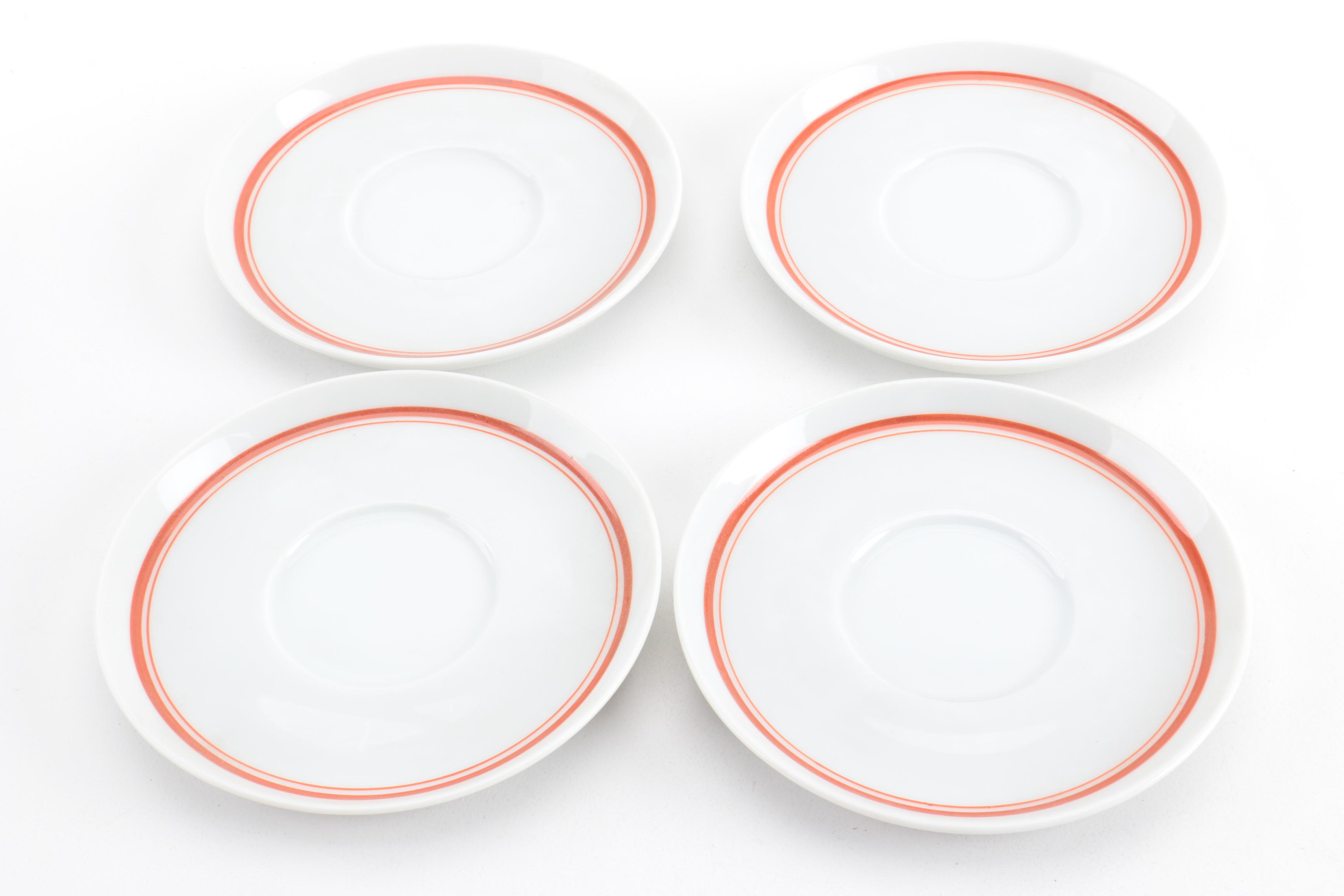 Vintage Milano Fine China by Mann Tea Cups and Saucers