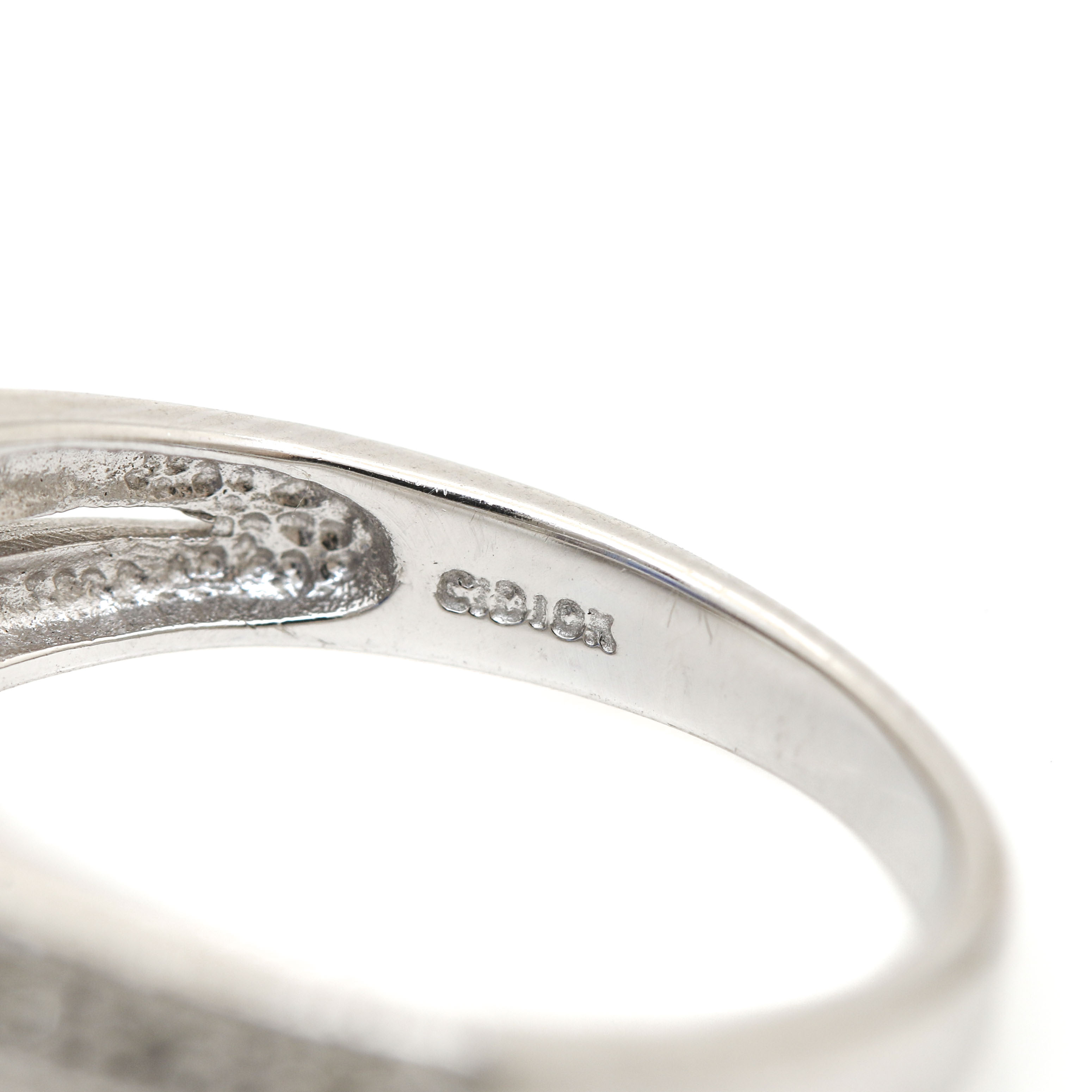 10K White Gold 2.29 CT Tanzanite and Diamond Ring