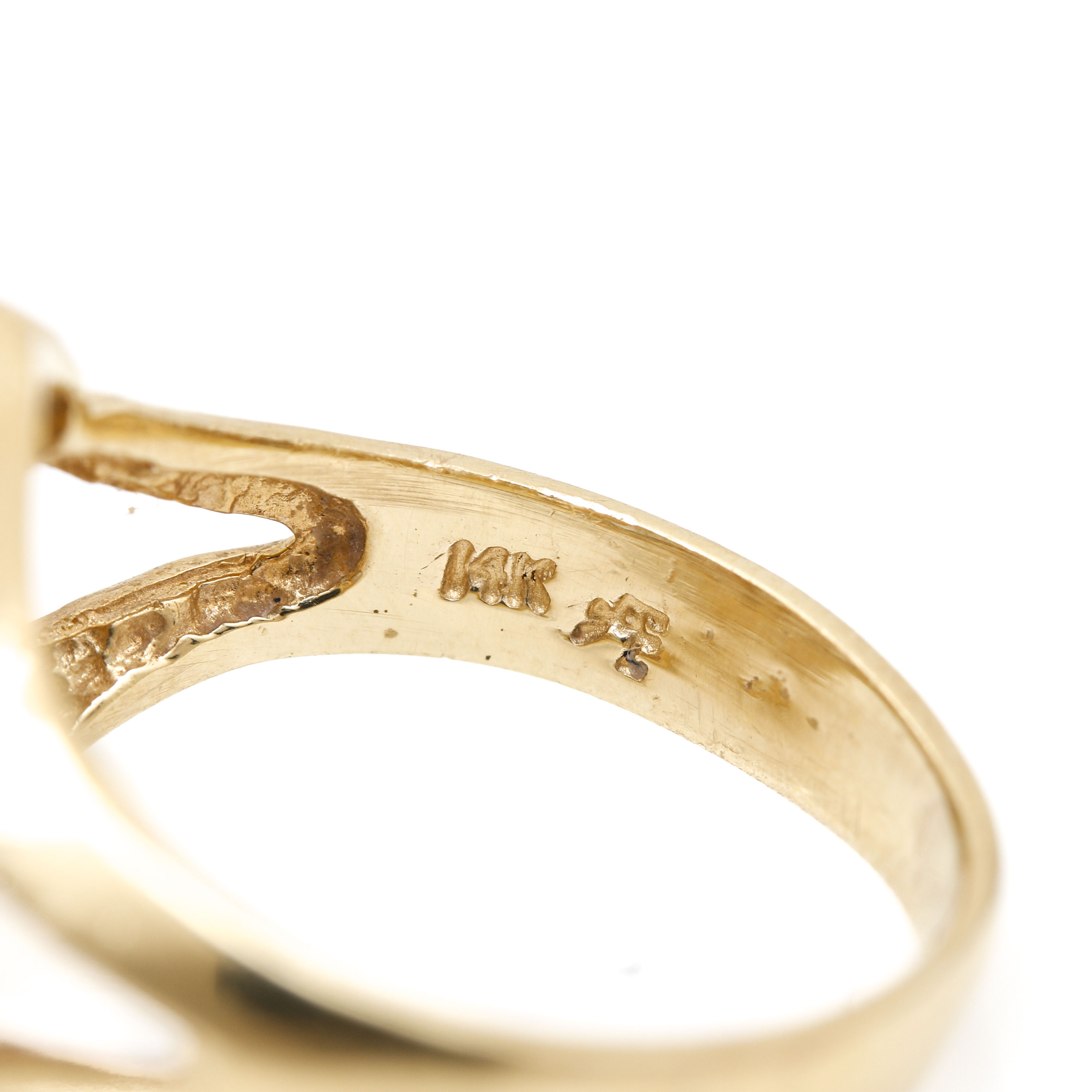 14K Yellow Gold Cubic Zirconia Sweet 15 Heart Ring