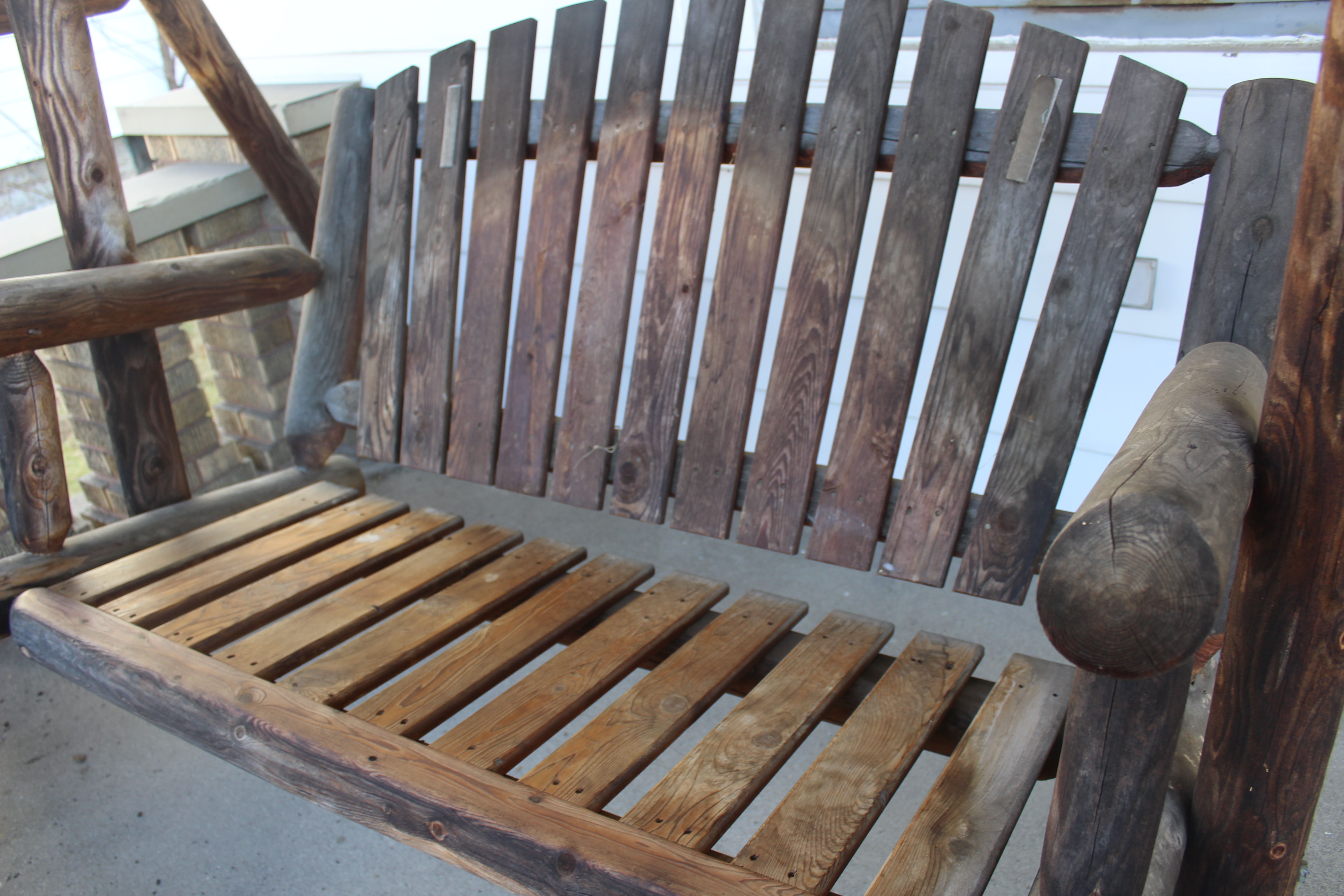 Artisan Crafted Rustic Porch Swing