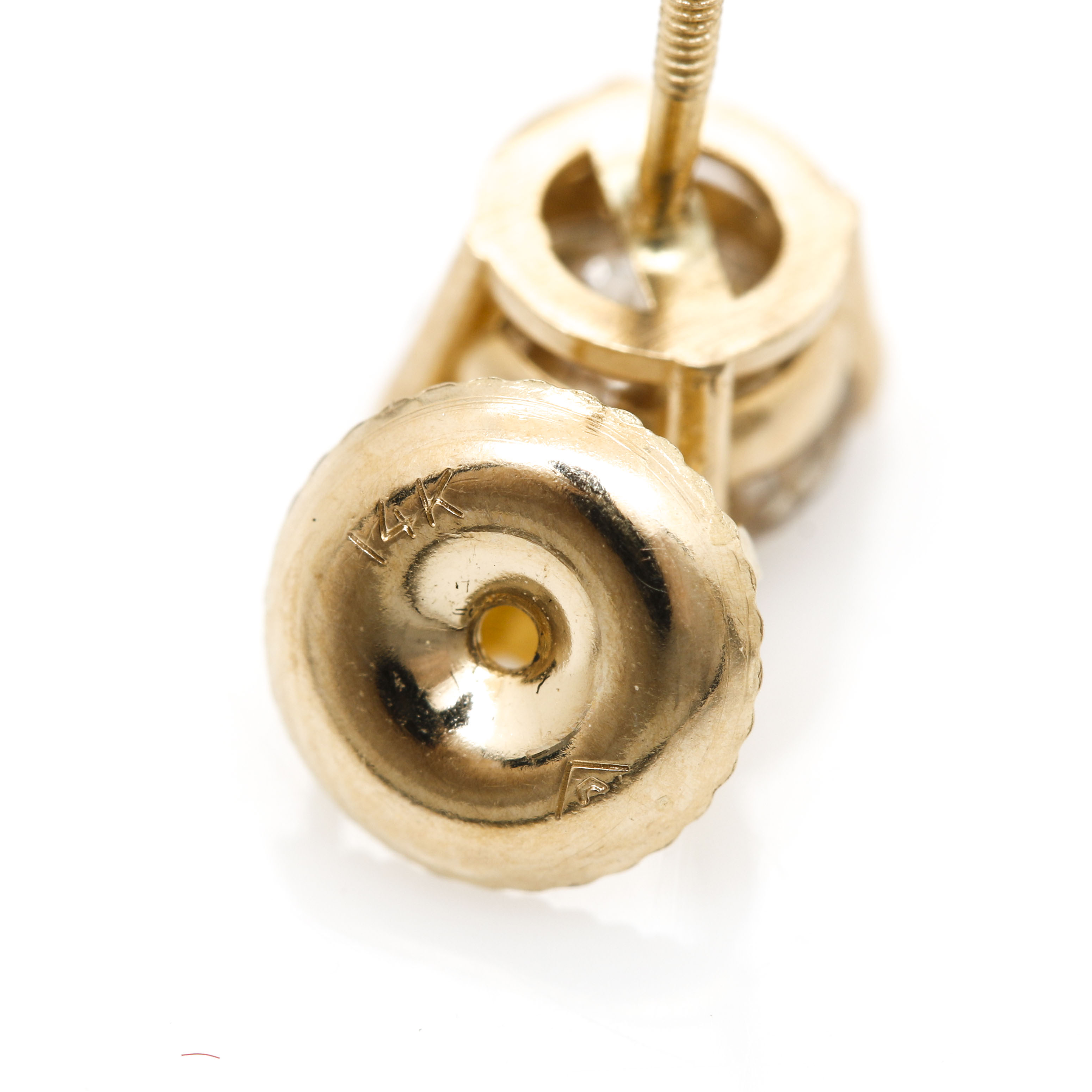 14K Yellow Gold 1.45 CTW Diamond Stud Earrings