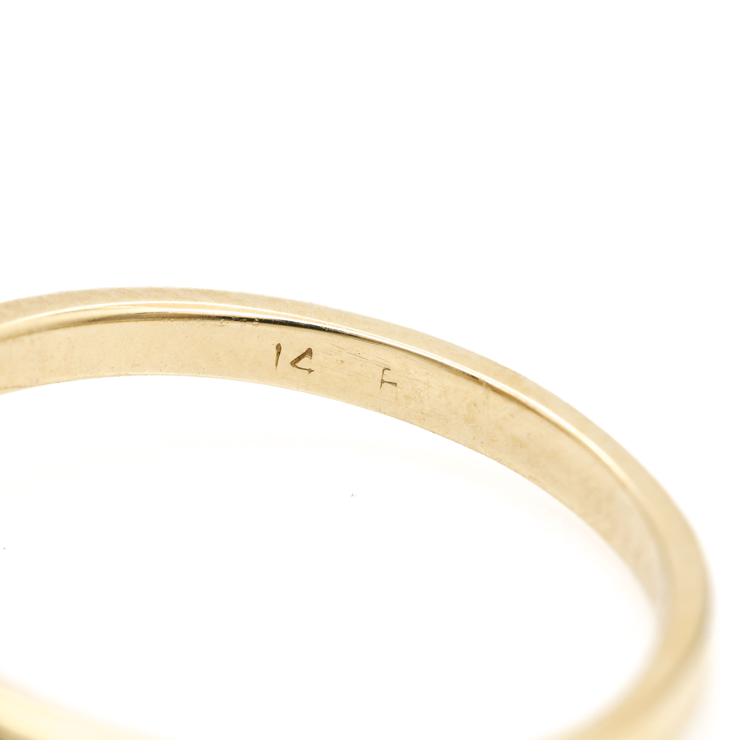 14K Yellow Gold Zoisite and Diamond Ring