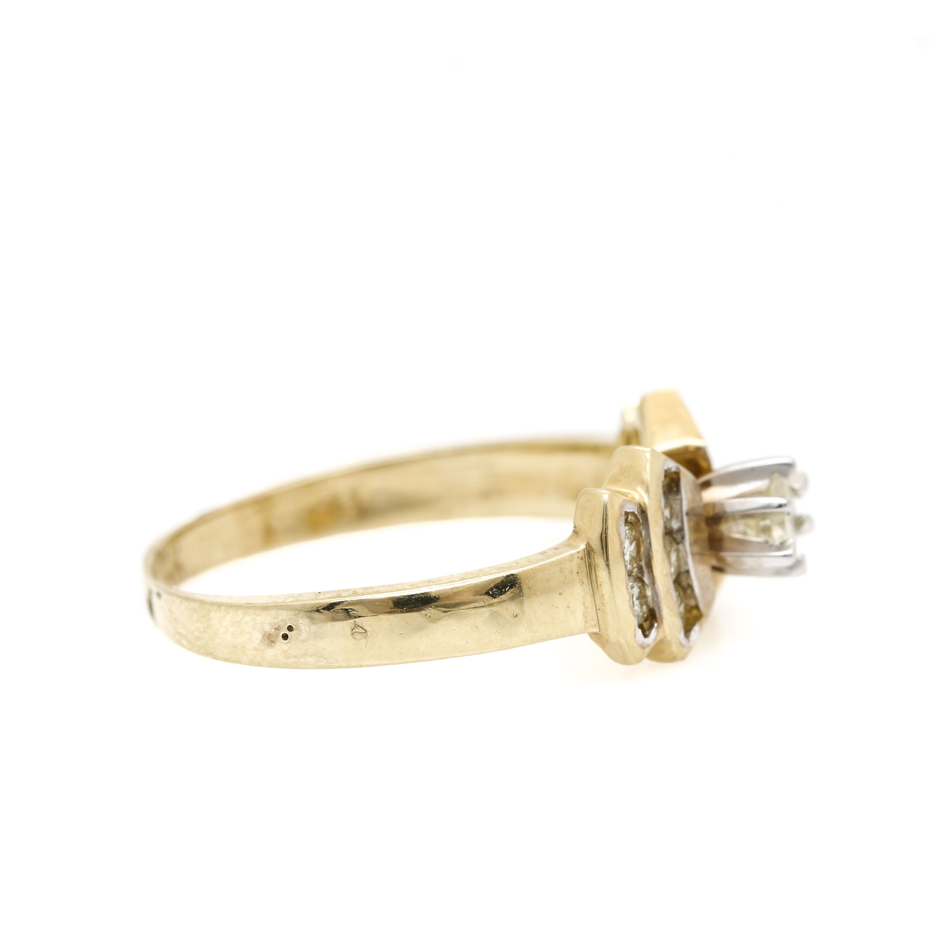 14K Yellow Gold Diamond Ring