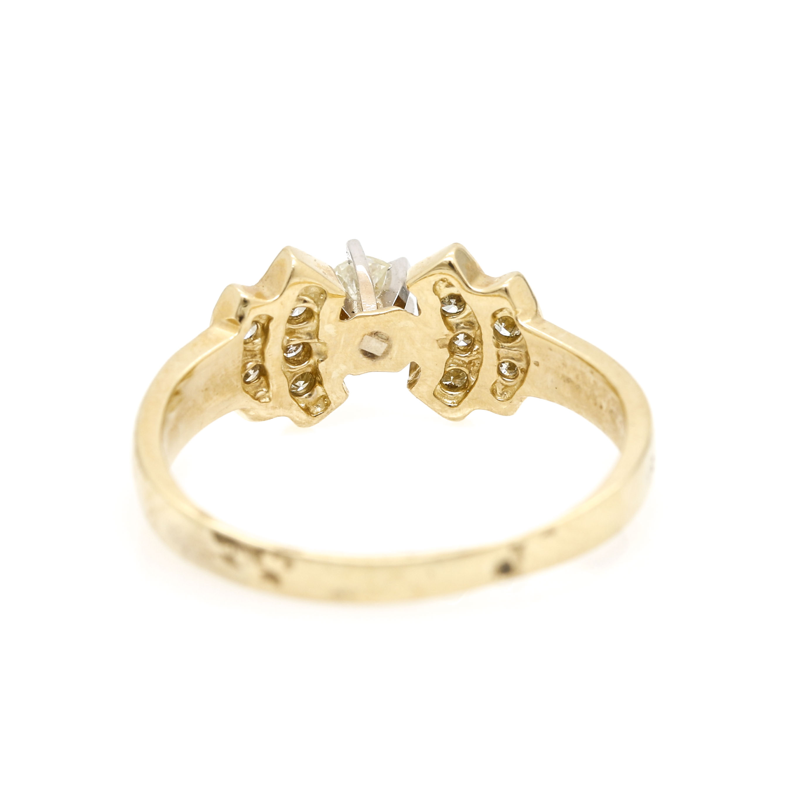 14K Yellow Gold Diamond Ring