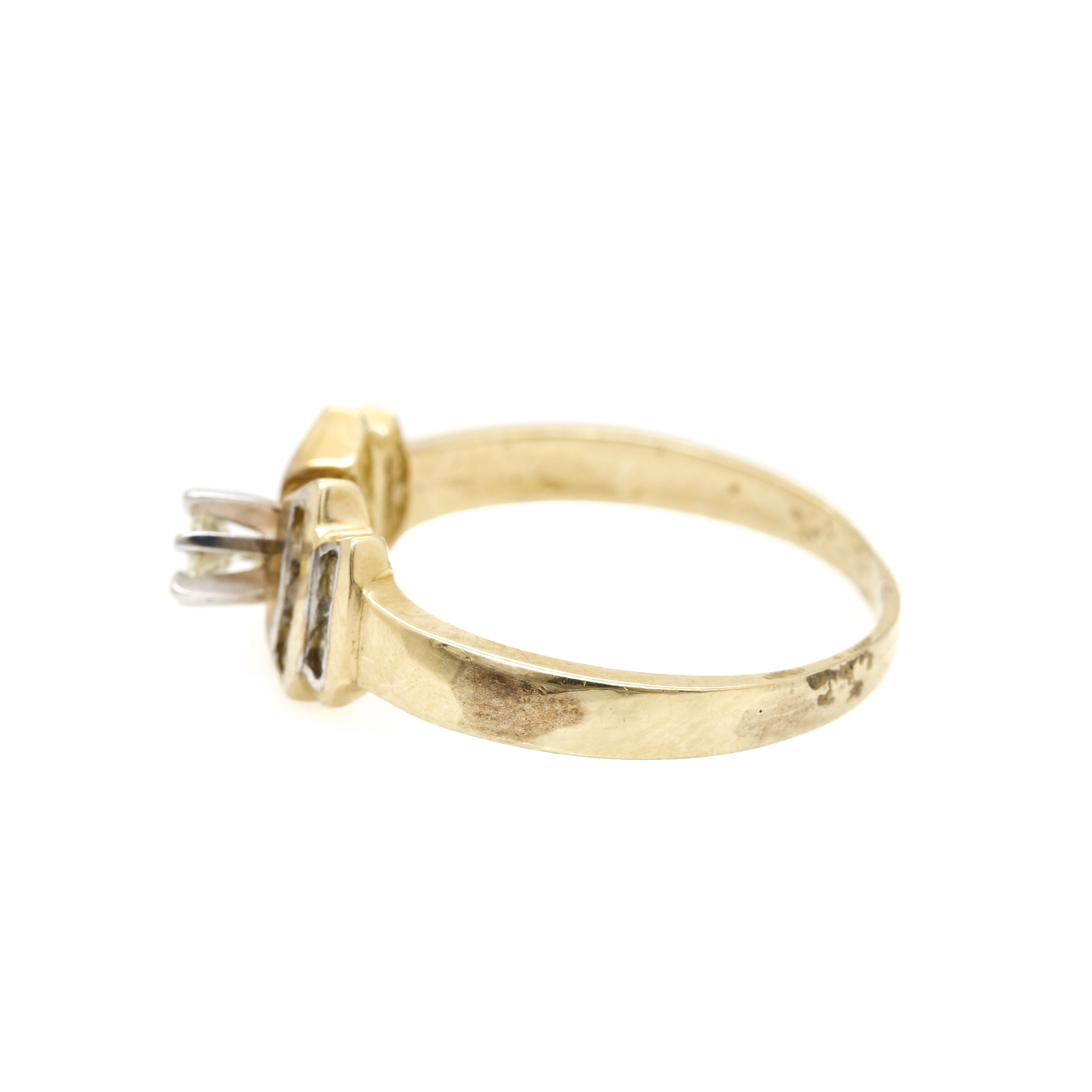 14K Yellow Gold Diamond Ring